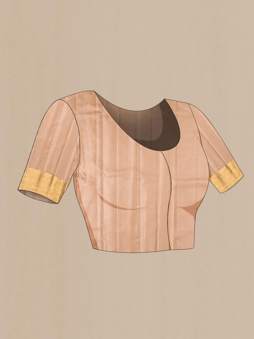 Brown Kanchipuram Silk Saree