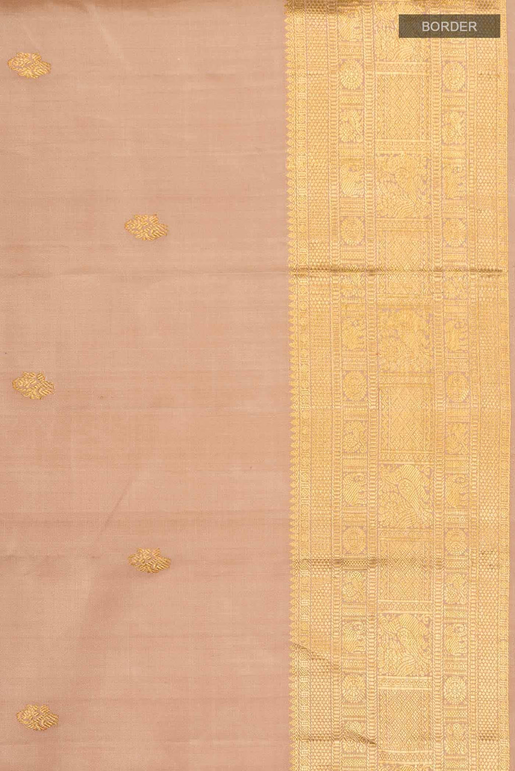 Brown Kanchipuram Silk Saree