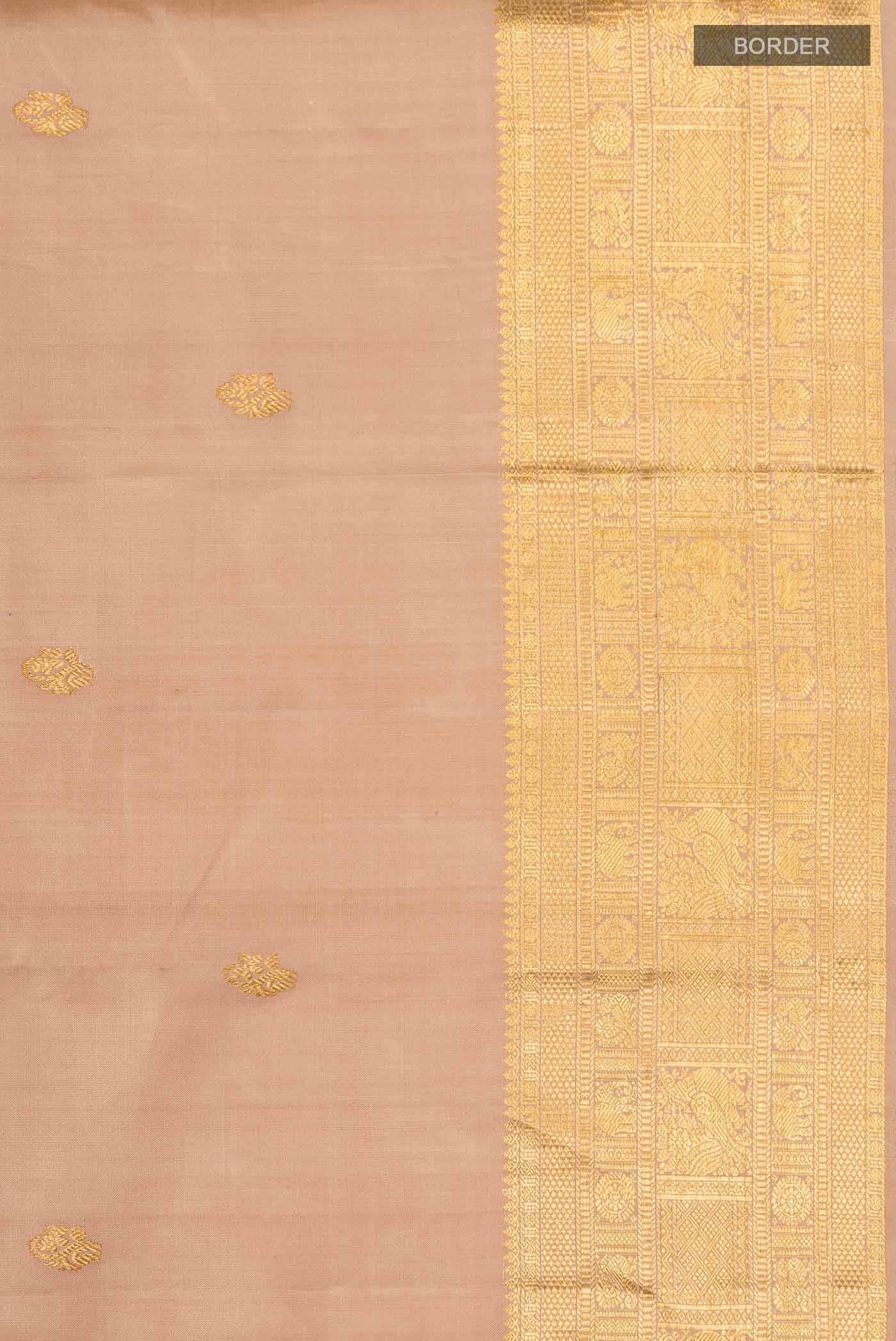 Brown Kanchipuram Silk Saree