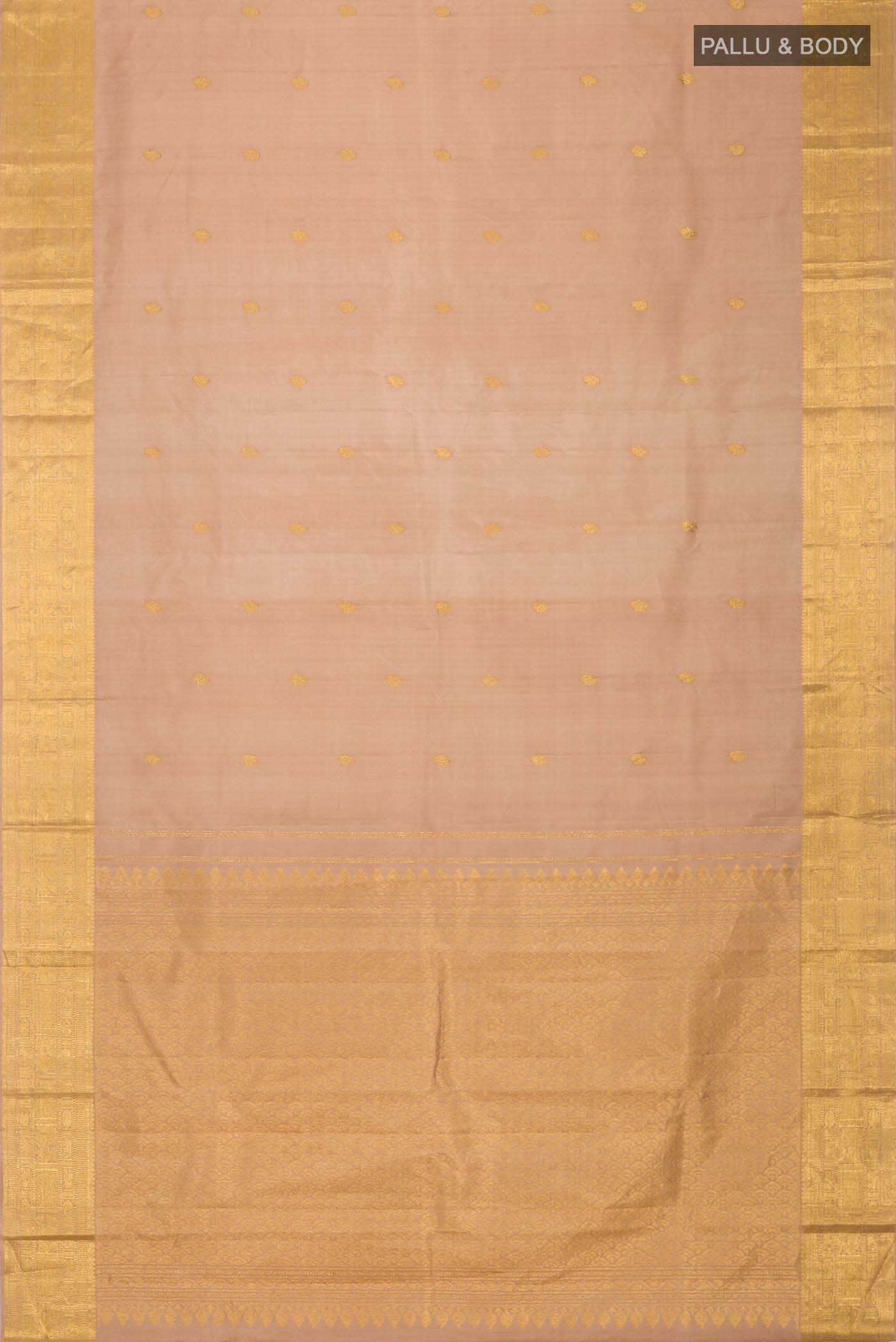 Brown Kanchipuram Silk Saree