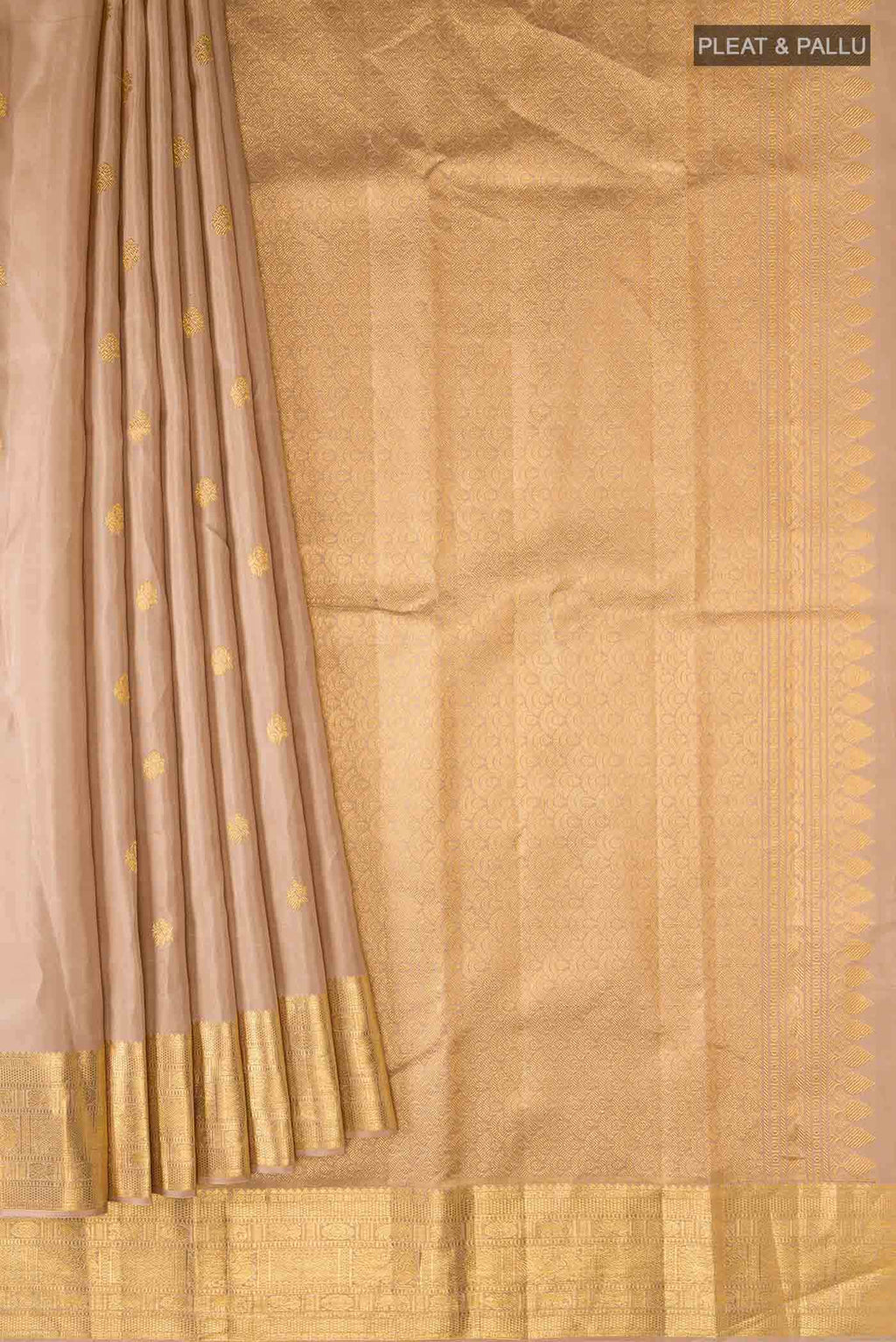 Brown Kanchipuram Silk Saree