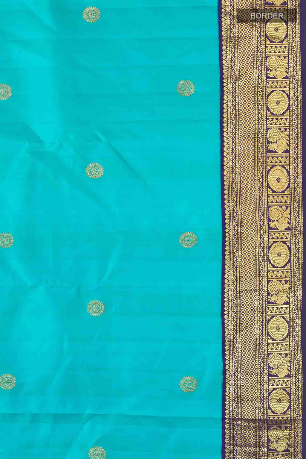 Blue Kanchipuram Silk Saree