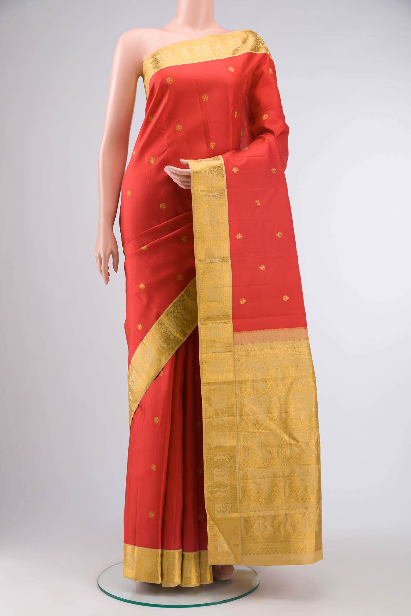 Red Kanchipuram Silk Saree