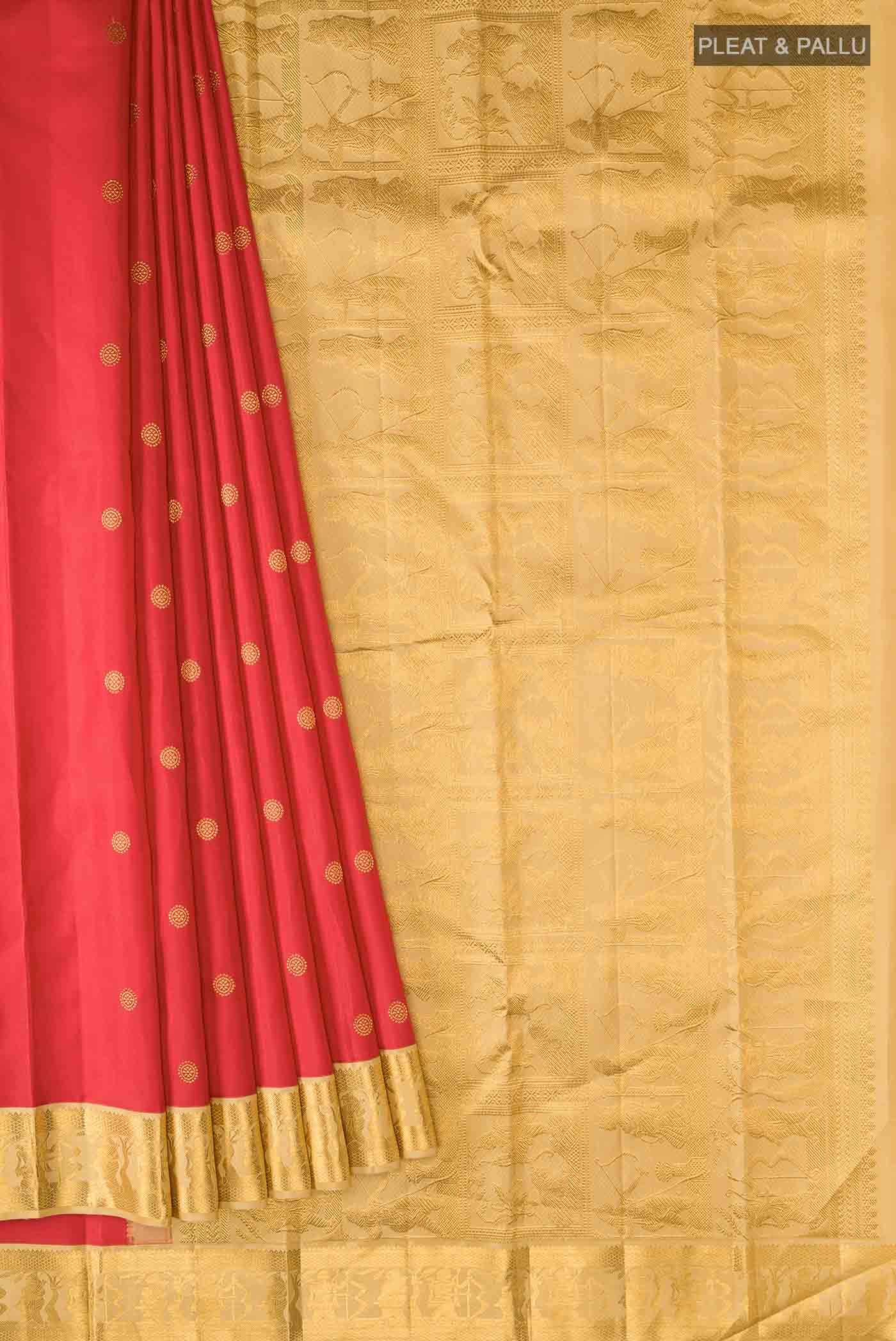 Red Kanchipuram Silk Saree