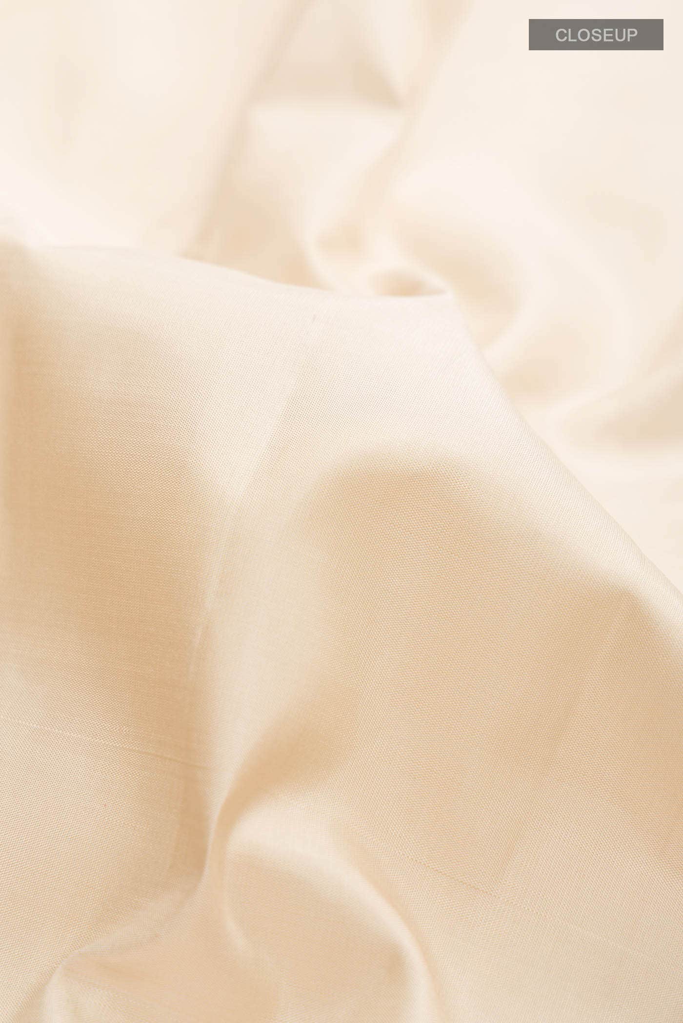 Cream Kanchipuram Silk Saree