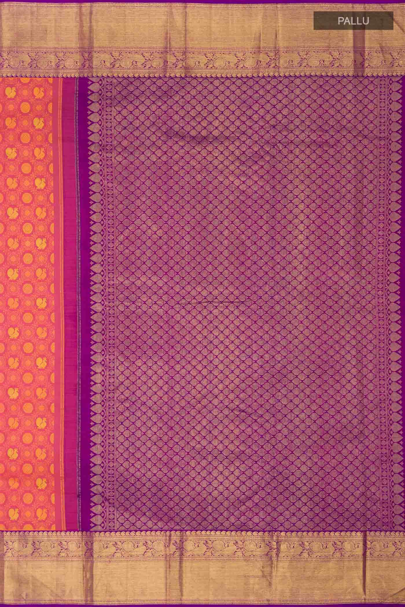 Pink Kanchipuram Silk Saree