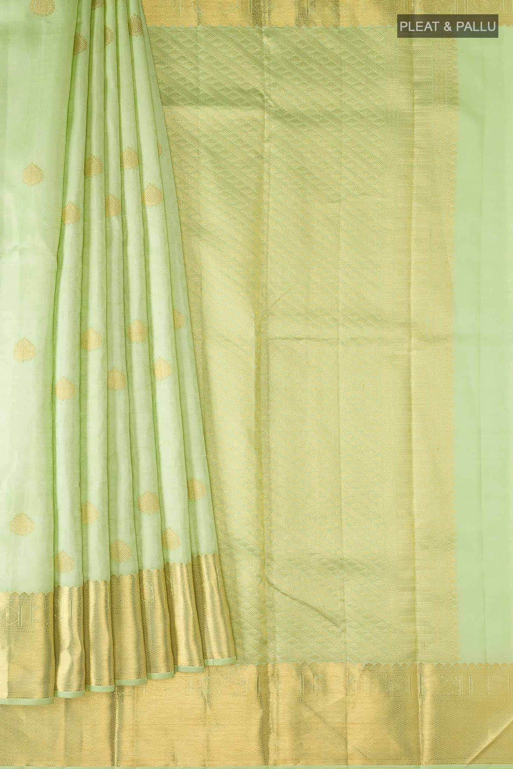 Light Green Kanchipuram Silk Saree