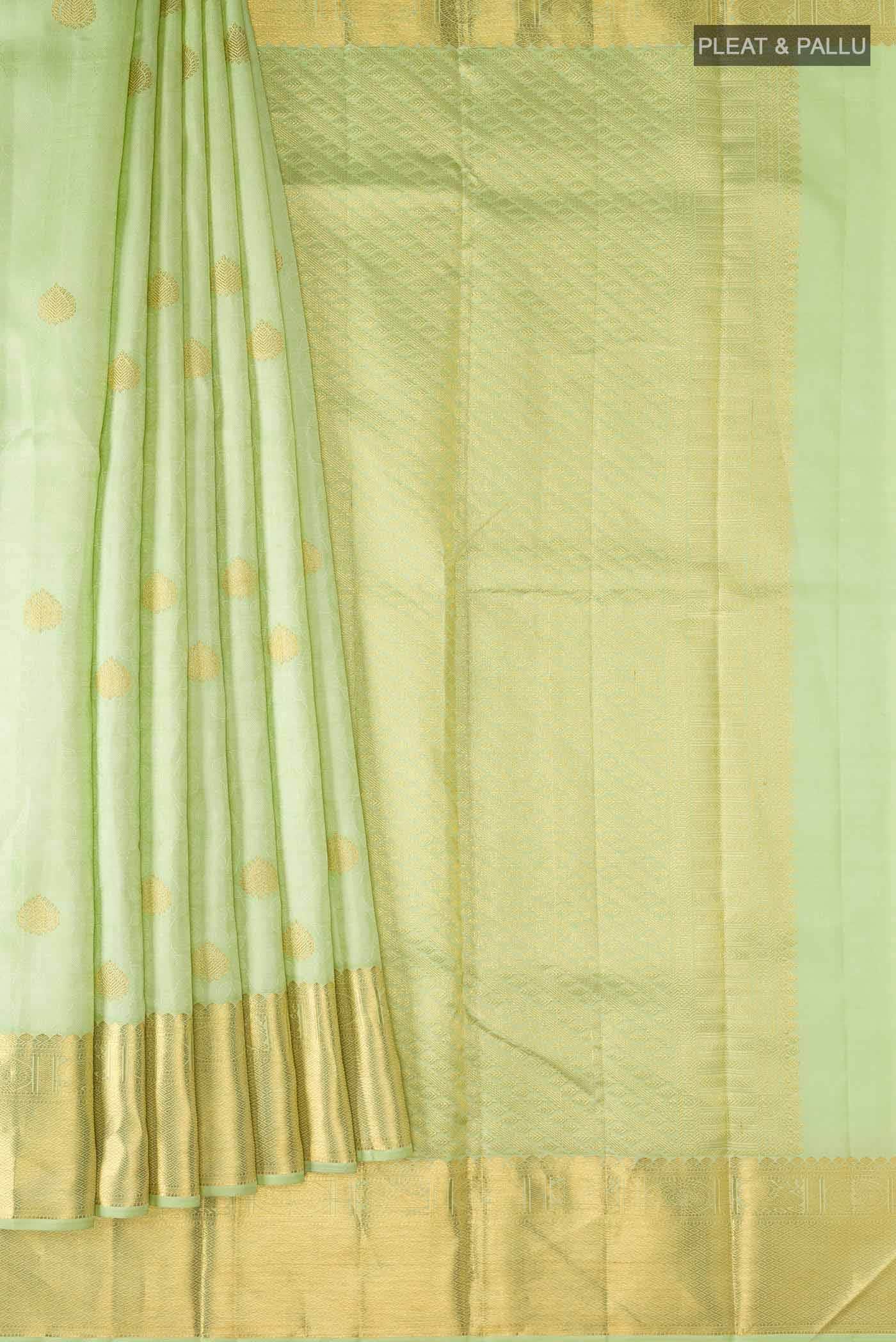 Light Green Kanchipuram Silk Saree