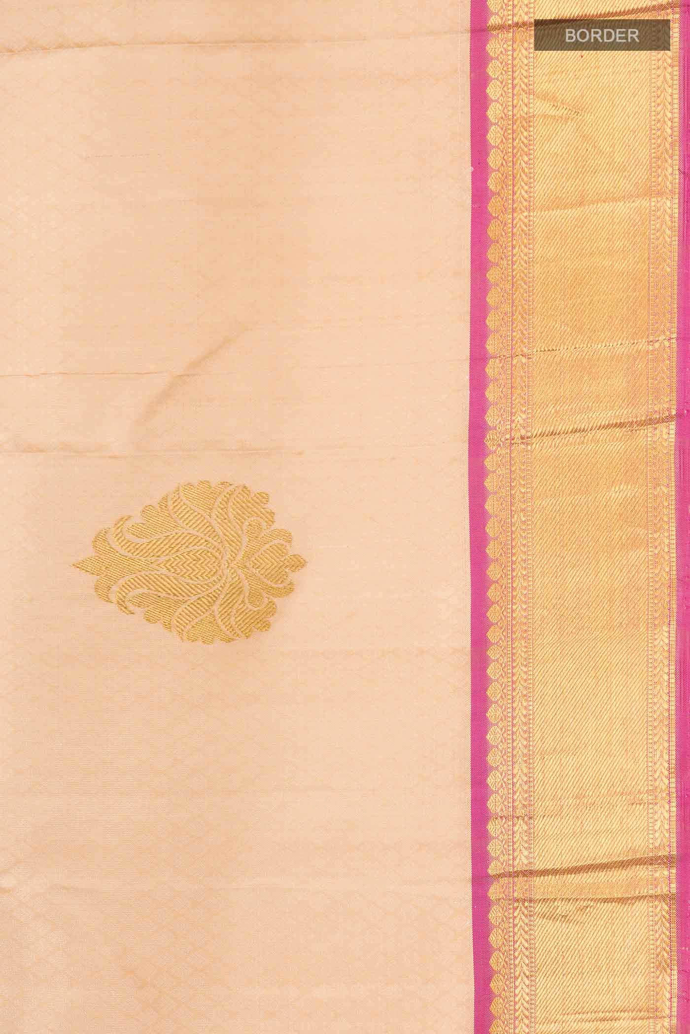 Sandal Kanchipuram Silk Saree