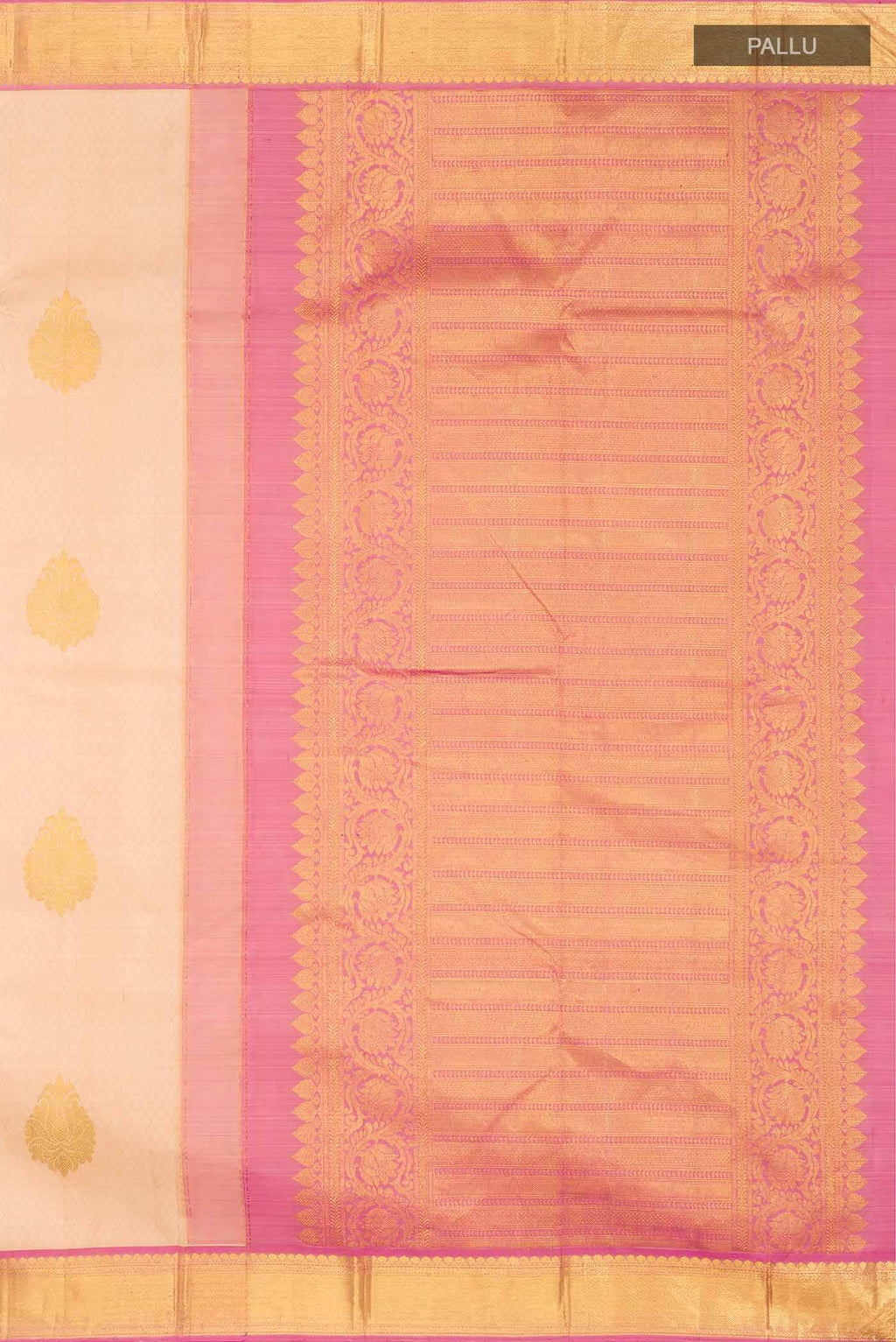 Sandal Kanchipuram Silk Saree