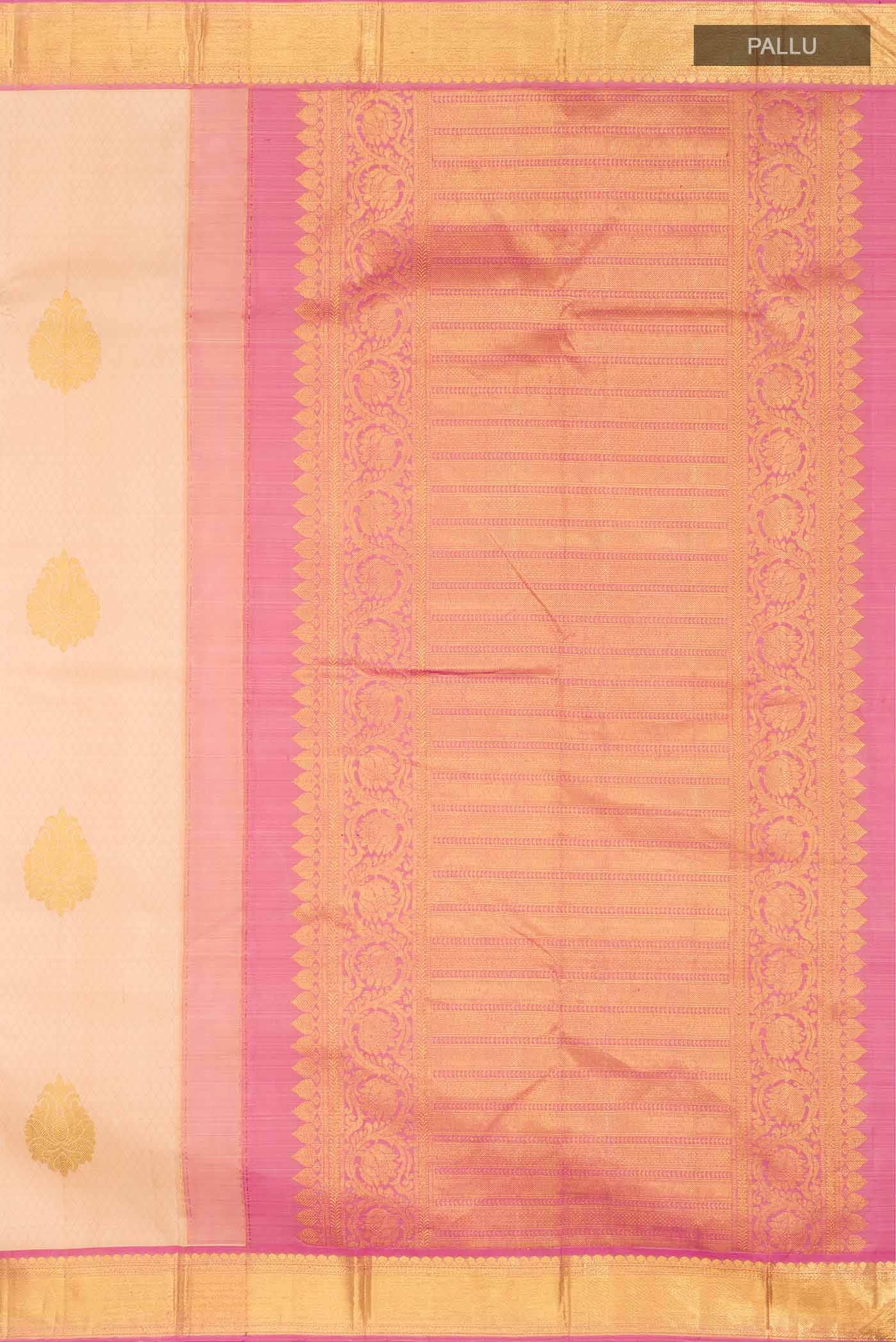 Sandal Kanchipuram Silk Saree
