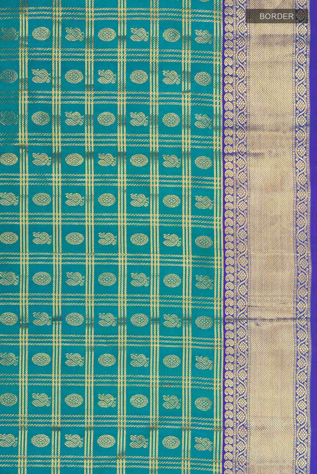 Blue Kanchipuram Silk Saree