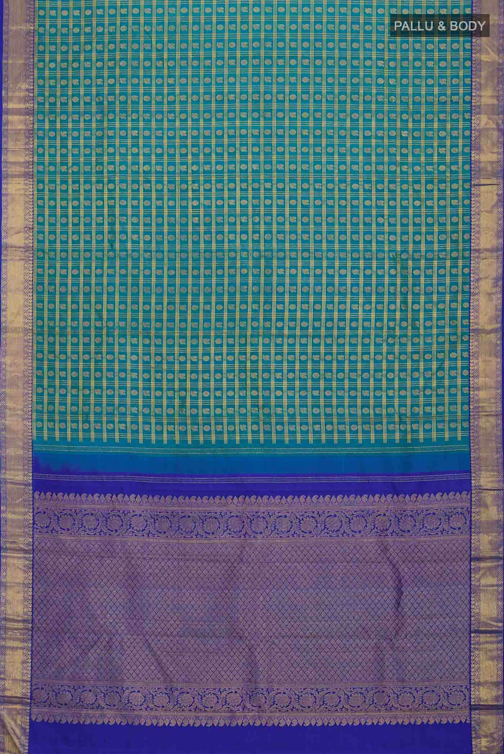 Blue Kanchipuram Silk Saree