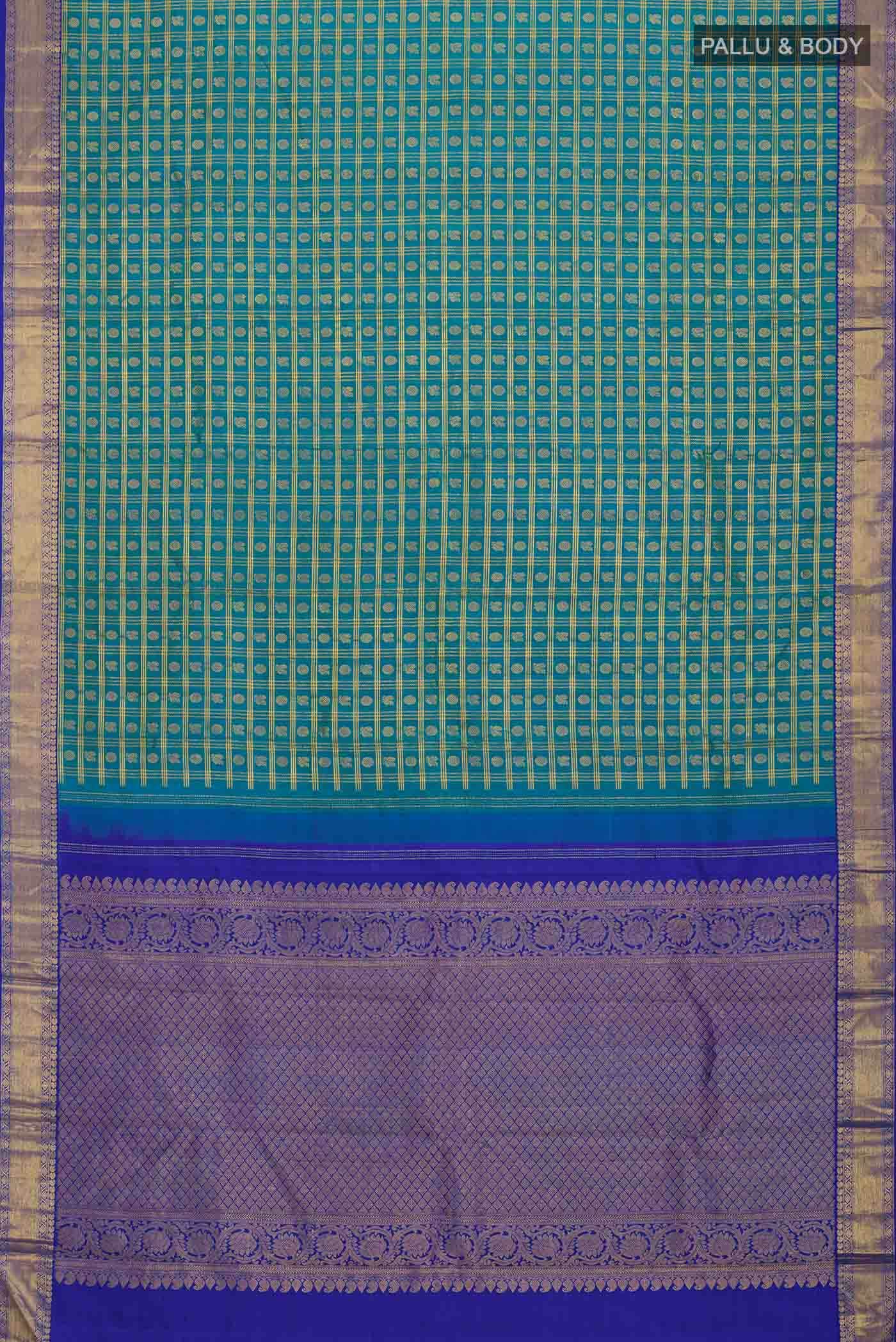 Blue Kanchipuram Silk Saree