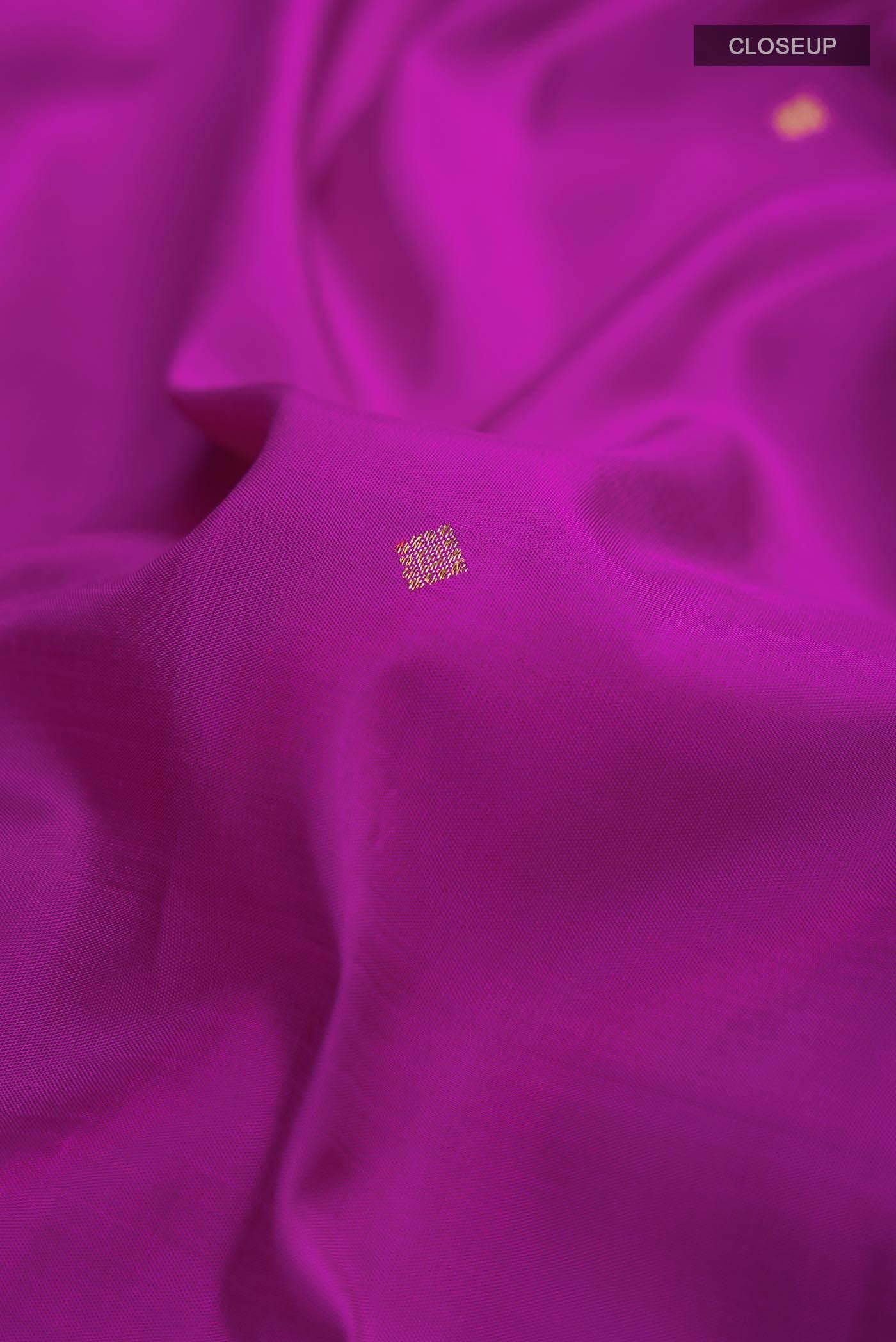 Pure Silk Pure Zari Magenta Kanchipuram Saree