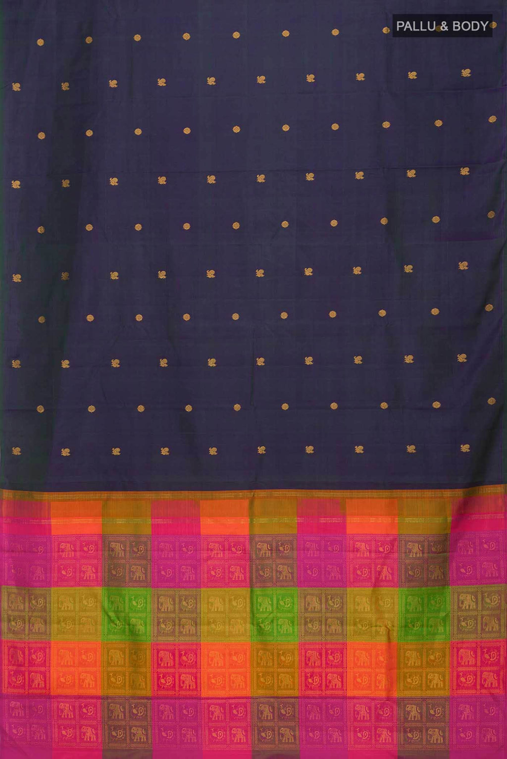 Blue Kanchipuram Silk Saree