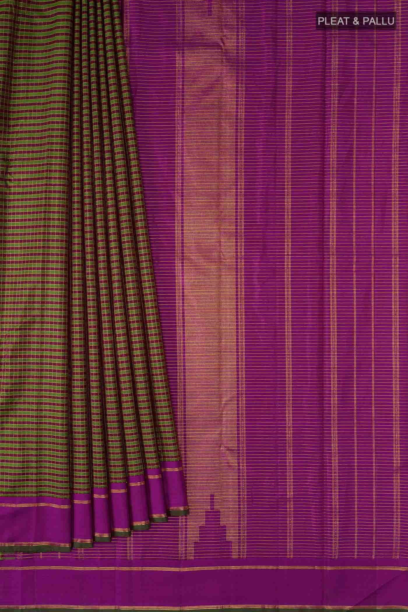 Brown Kanchipuram Silk Saree