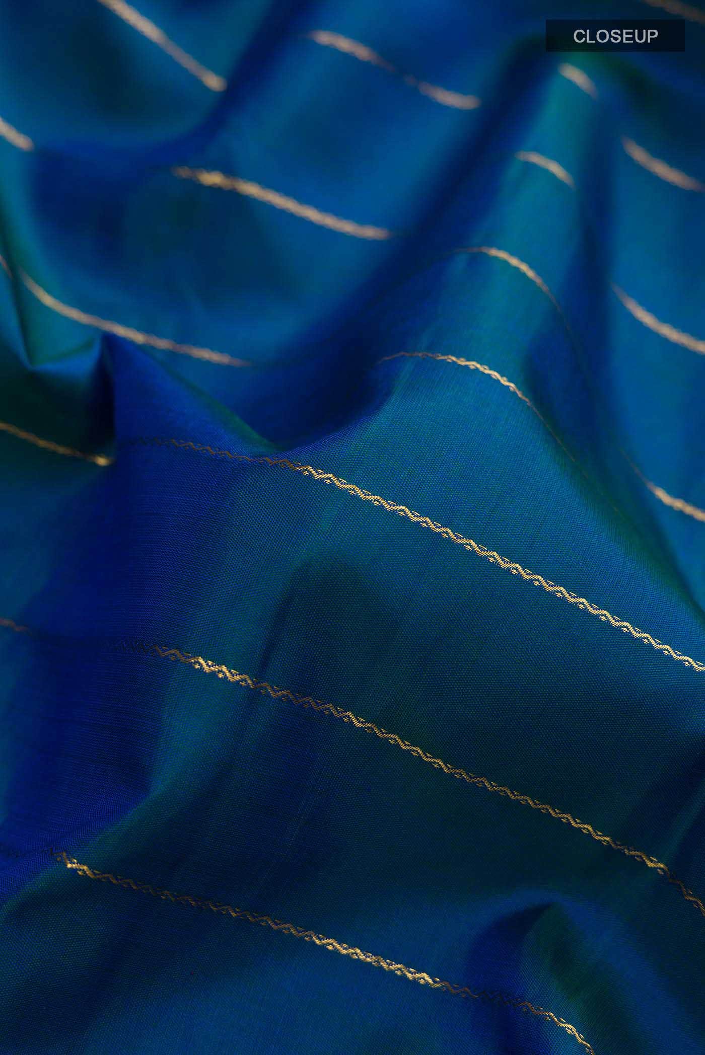 Blue Kanchipuram Silk Saree