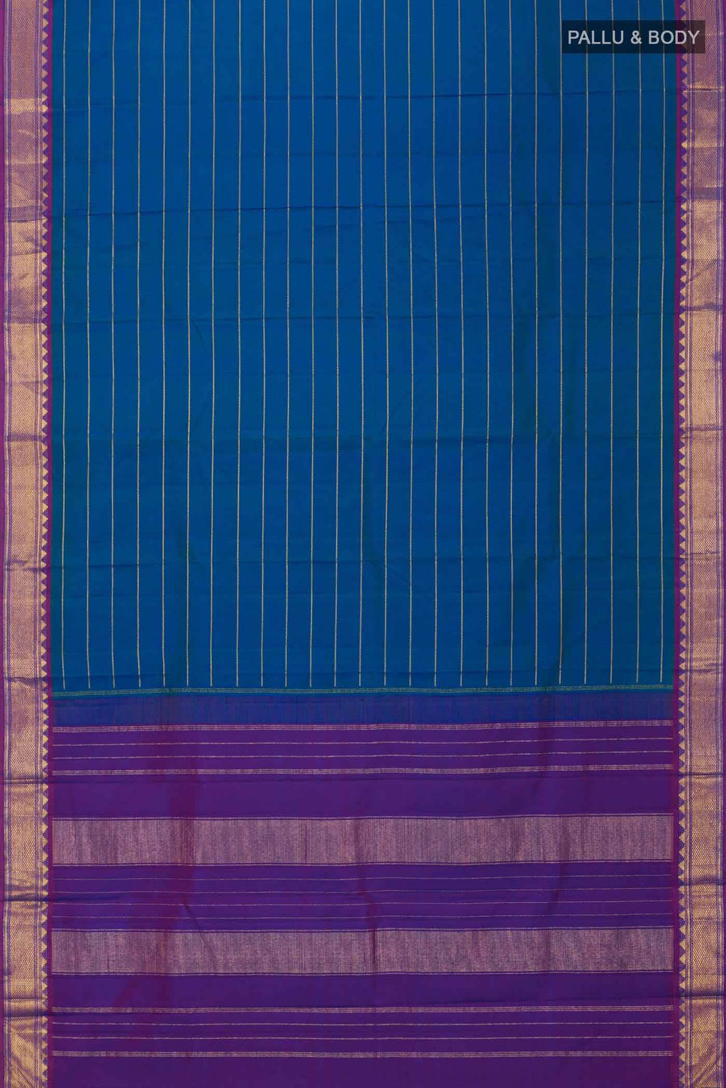 Blue Kanchipuram Silk Saree