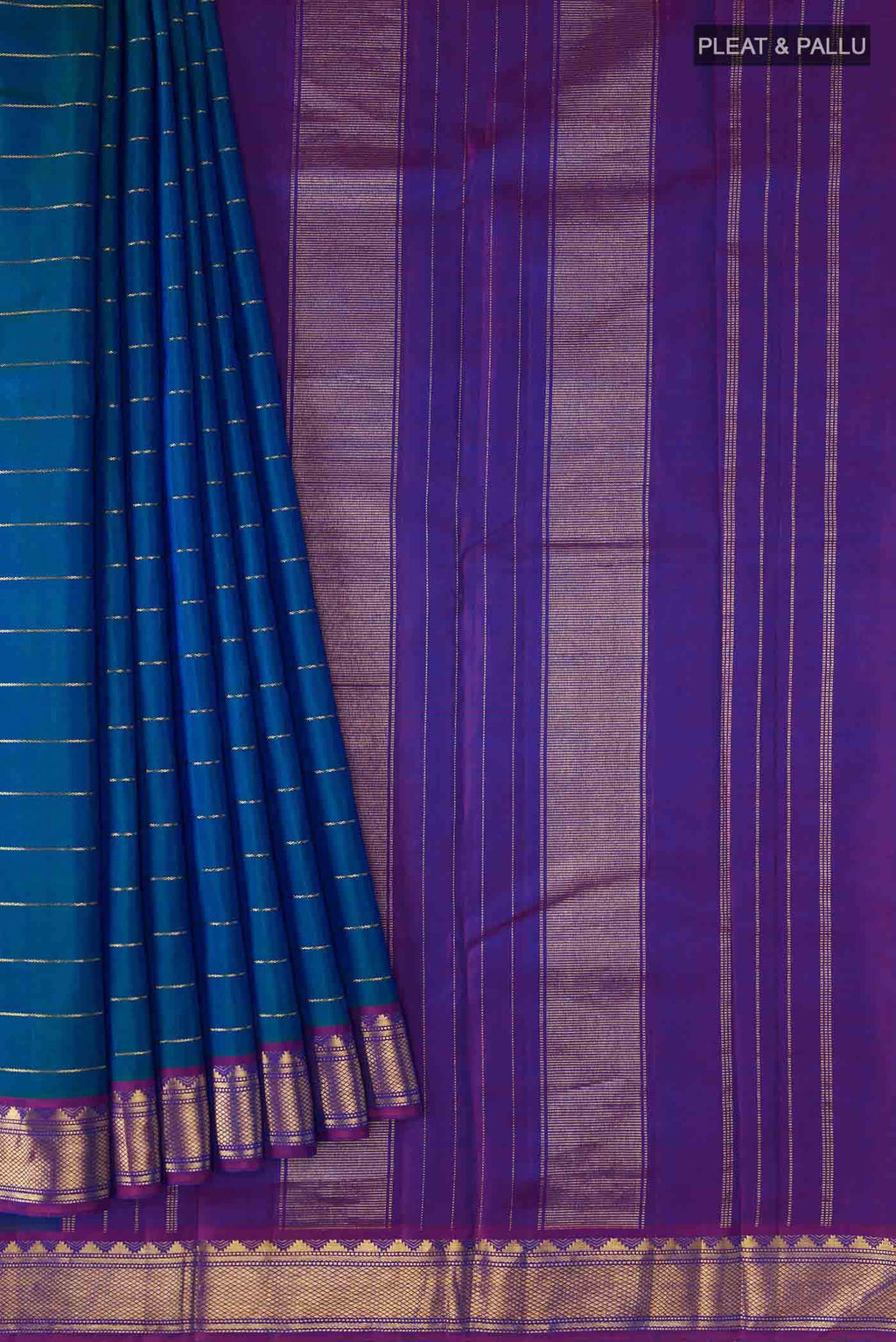 Blue Kanchipuram Silk Saree