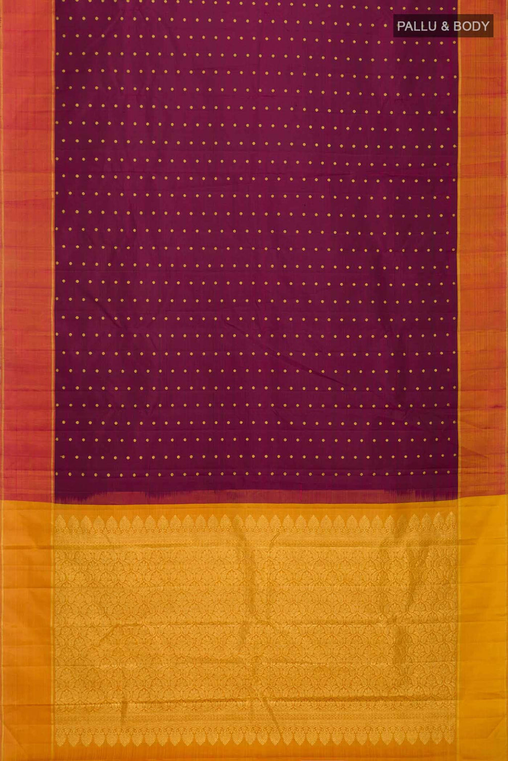 Maroon Kanchipuram Silk Saree