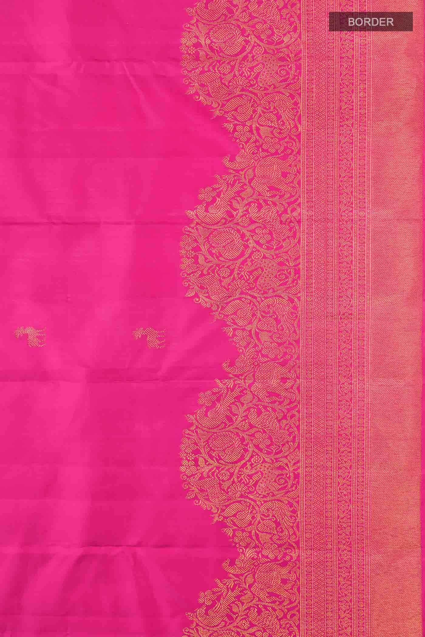 Pink Kanchipuram Silk Saree