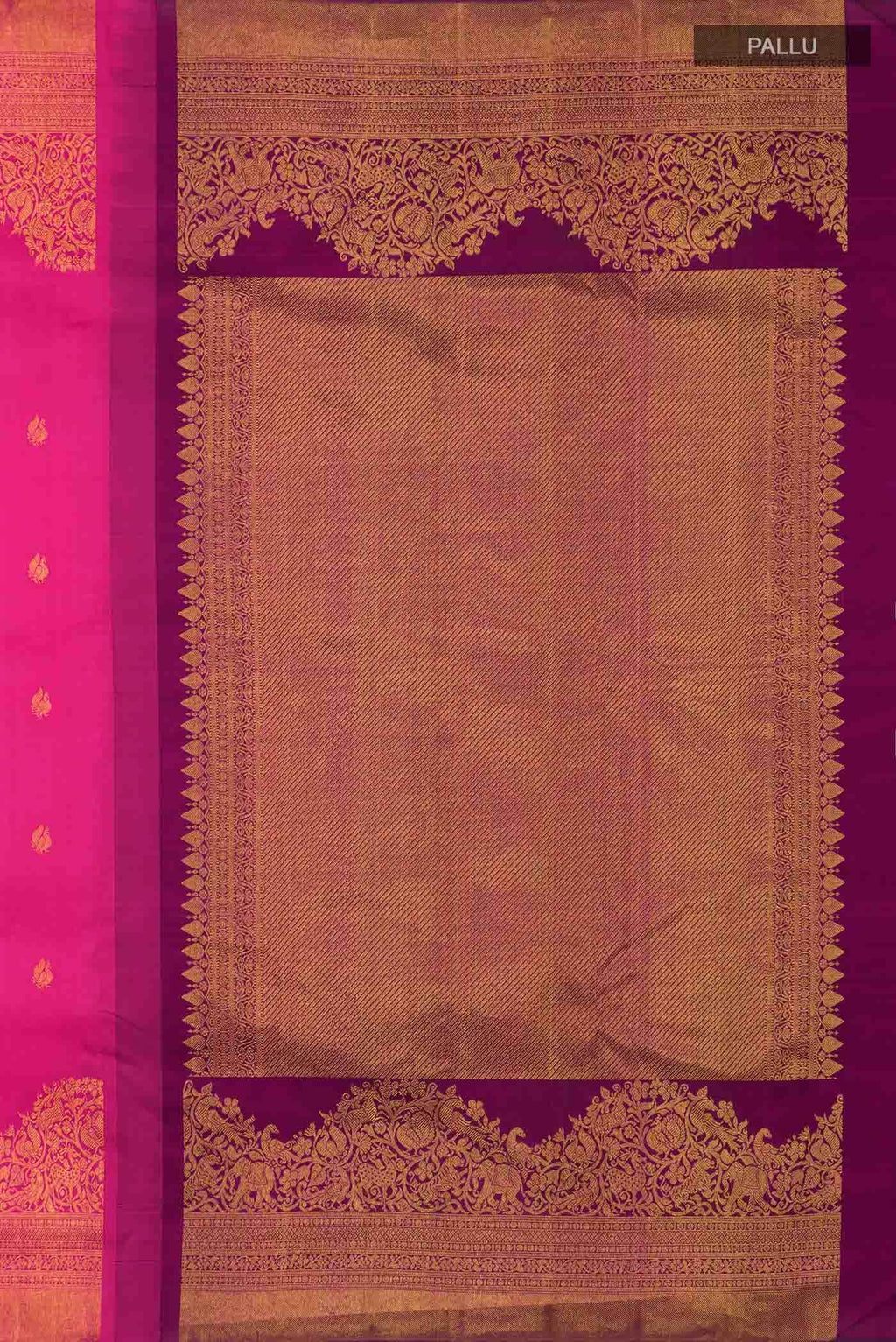 Pink Kanchipuram Silk Saree