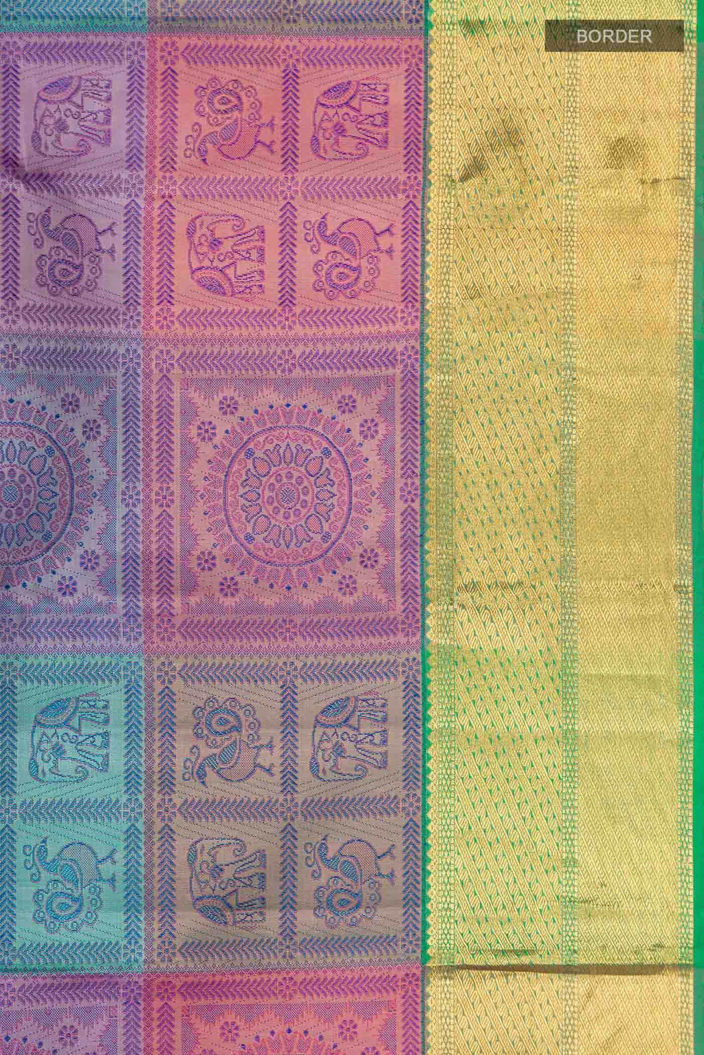 Multi Kanchipuram Silk Saree