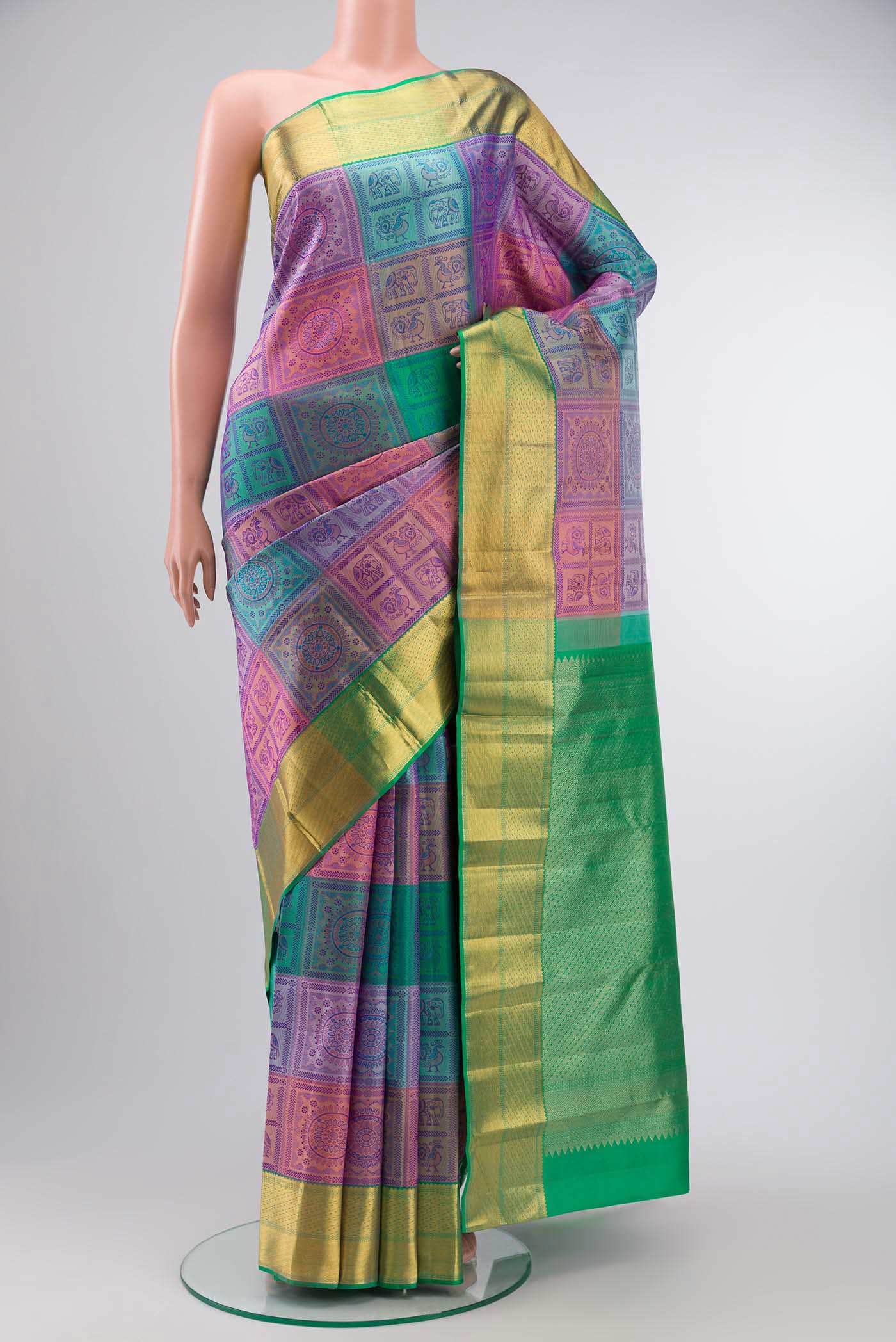 Multi Kanchipuram Silk Saree