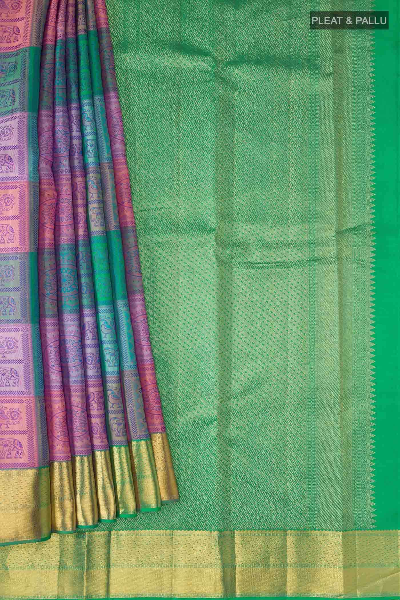 Multi Kanchipuram Silk Saree
