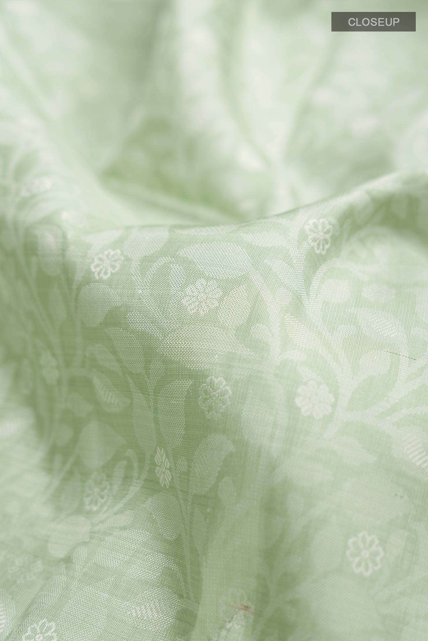 Light Green Kanchipuram Silk Saree