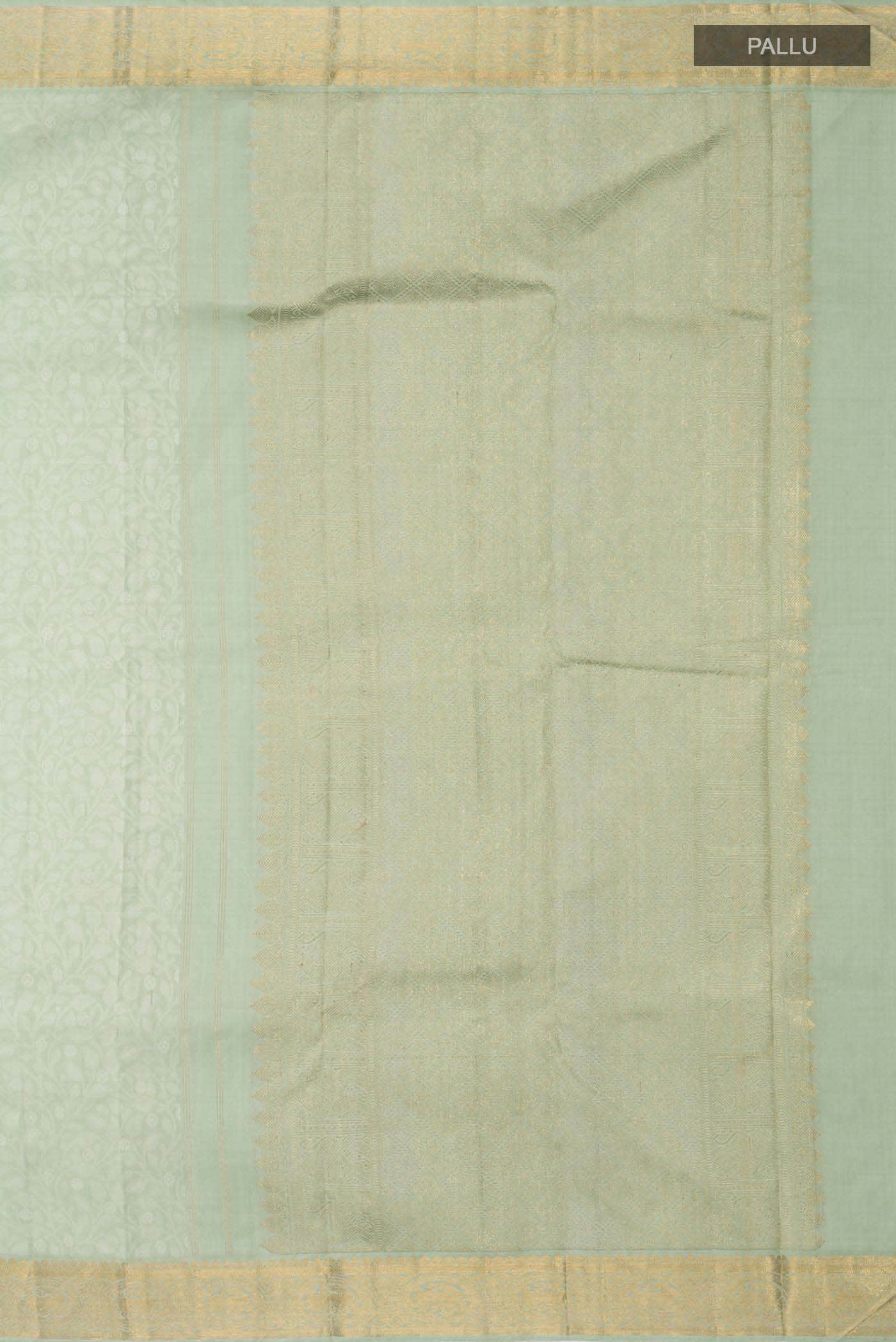 Light Green Kanchipuram Silk Saree