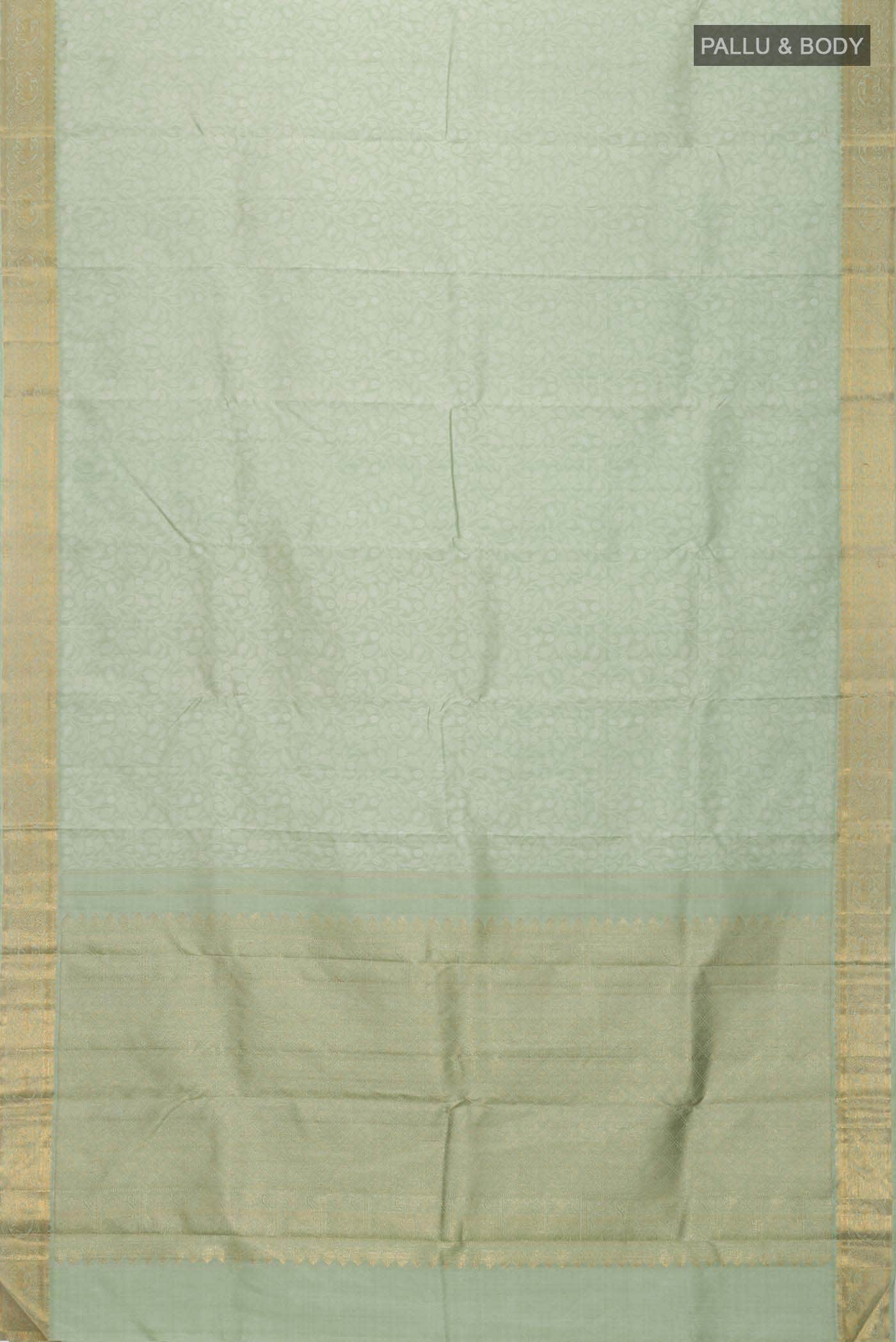 Light Green Kanchipuram Silk Saree