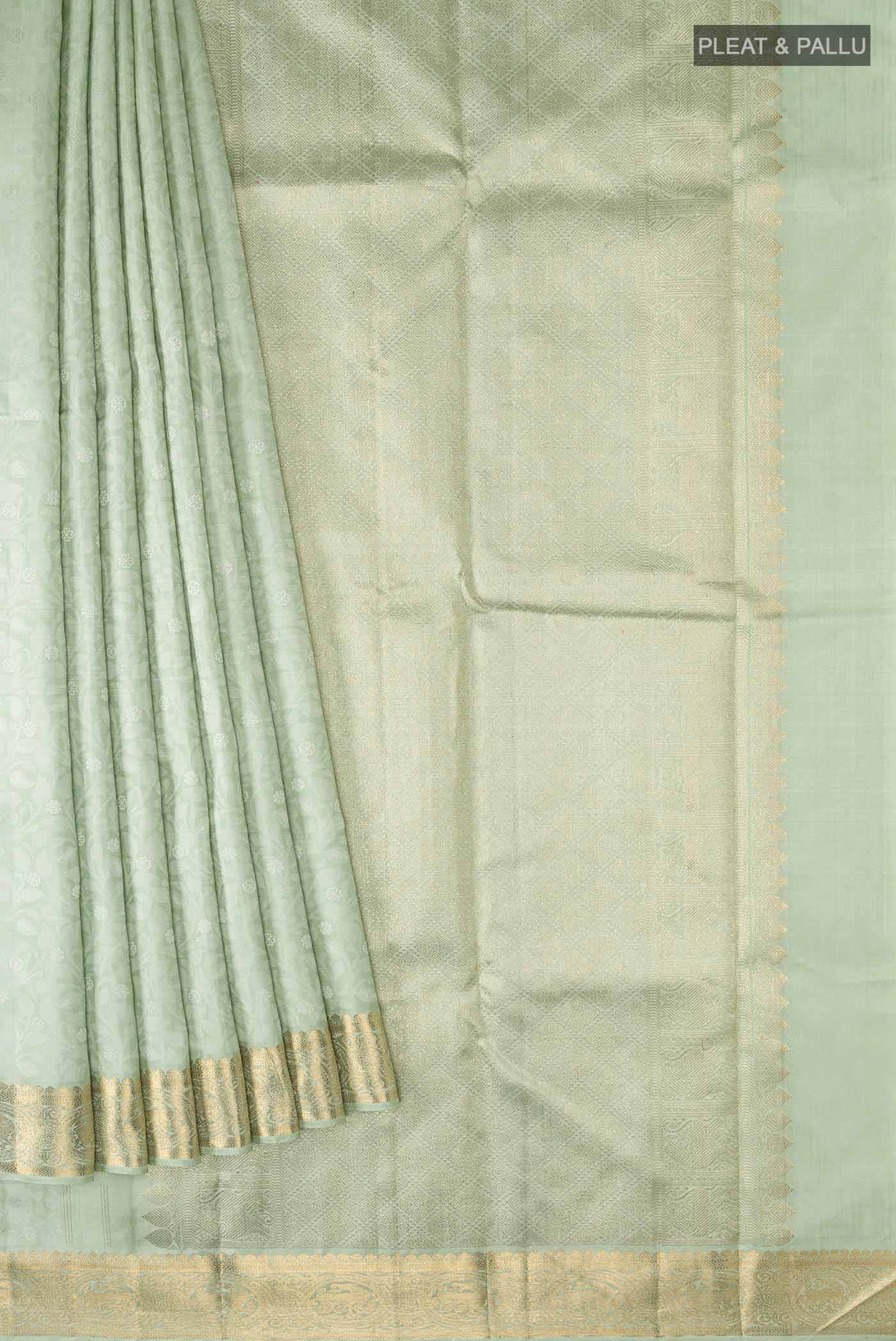 Light Green Kanchipuram Silk Saree