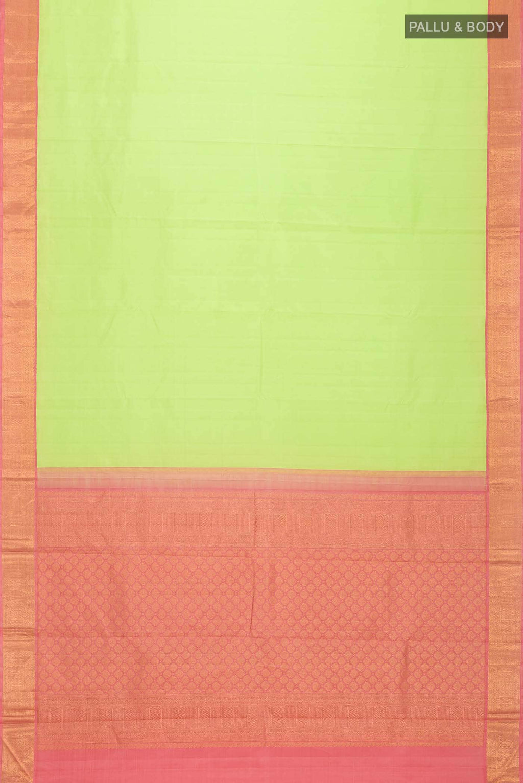 Parrot Green Kanchipuram Silk Saree