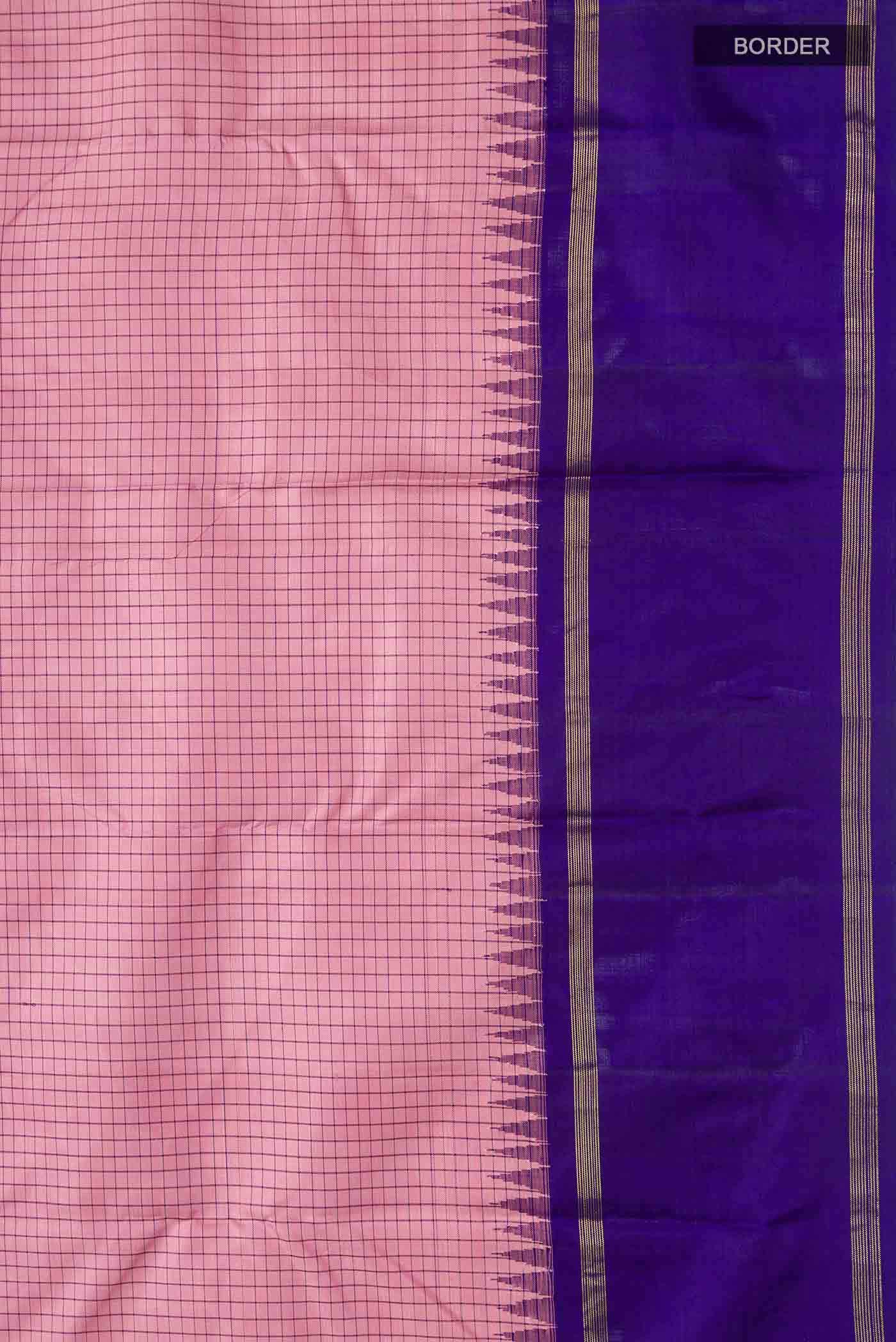 Pink Kanchipuram Silk Saree