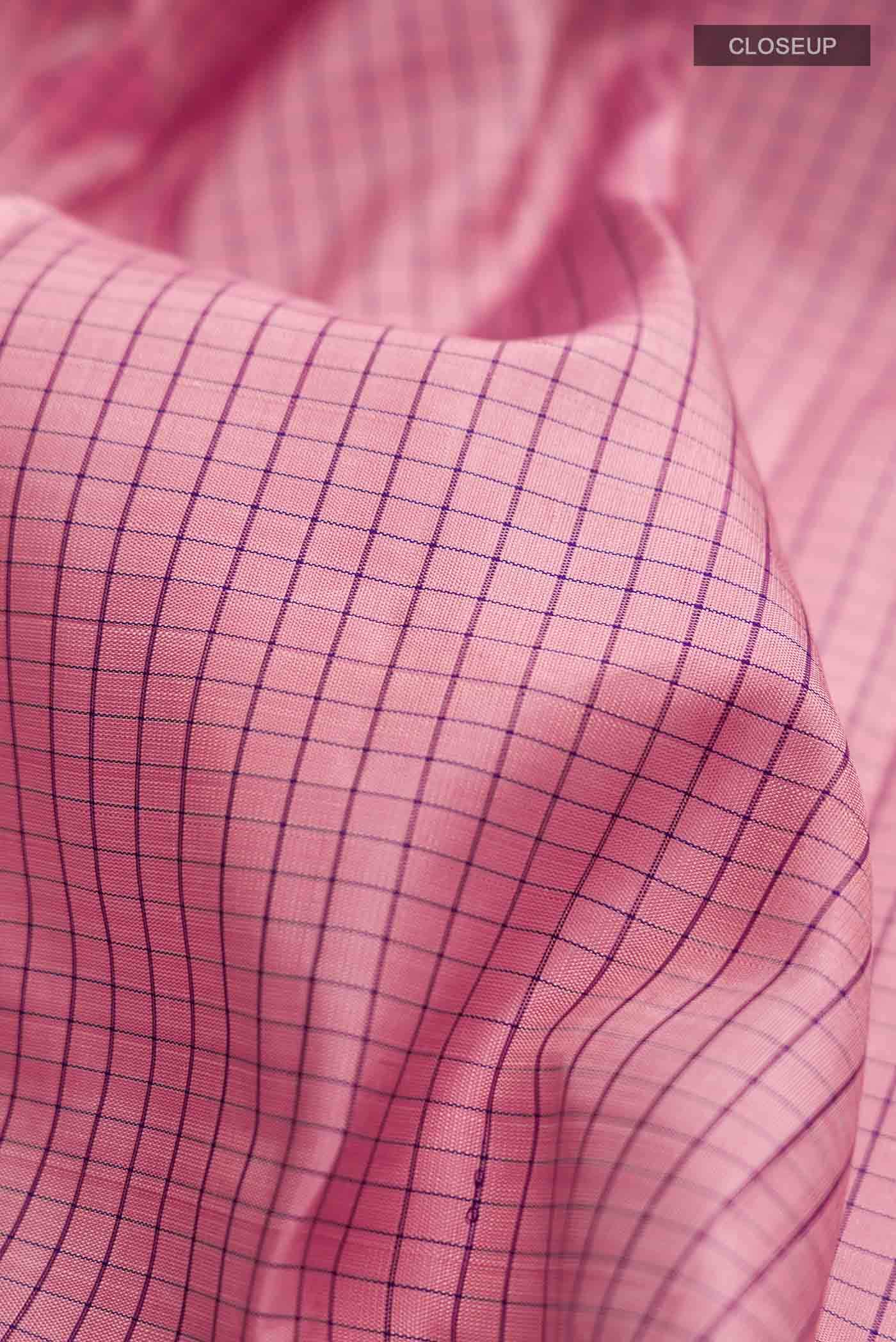 Pink Kanchipuram Silk Saree