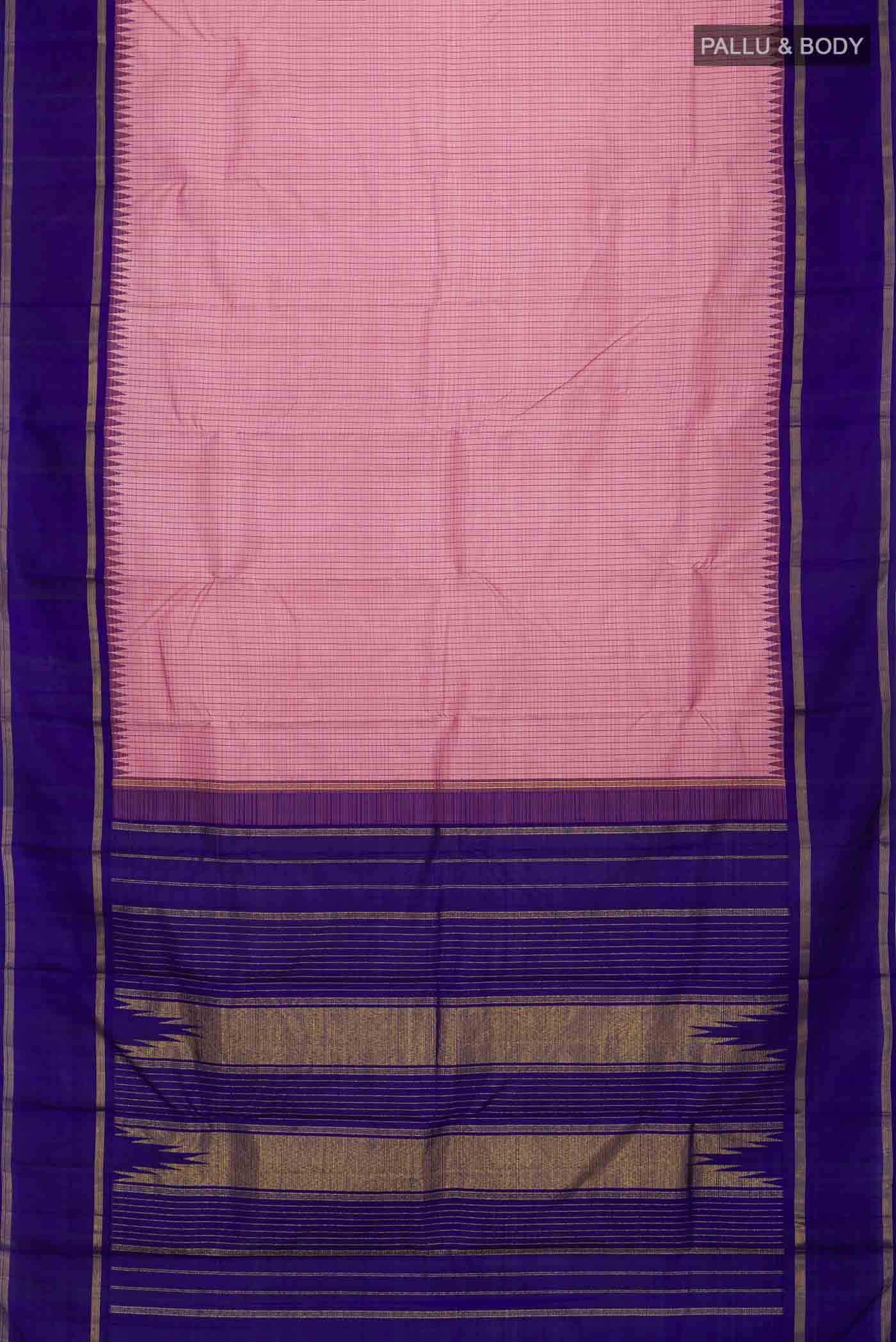 Pink Kanchipuram Silk Saree