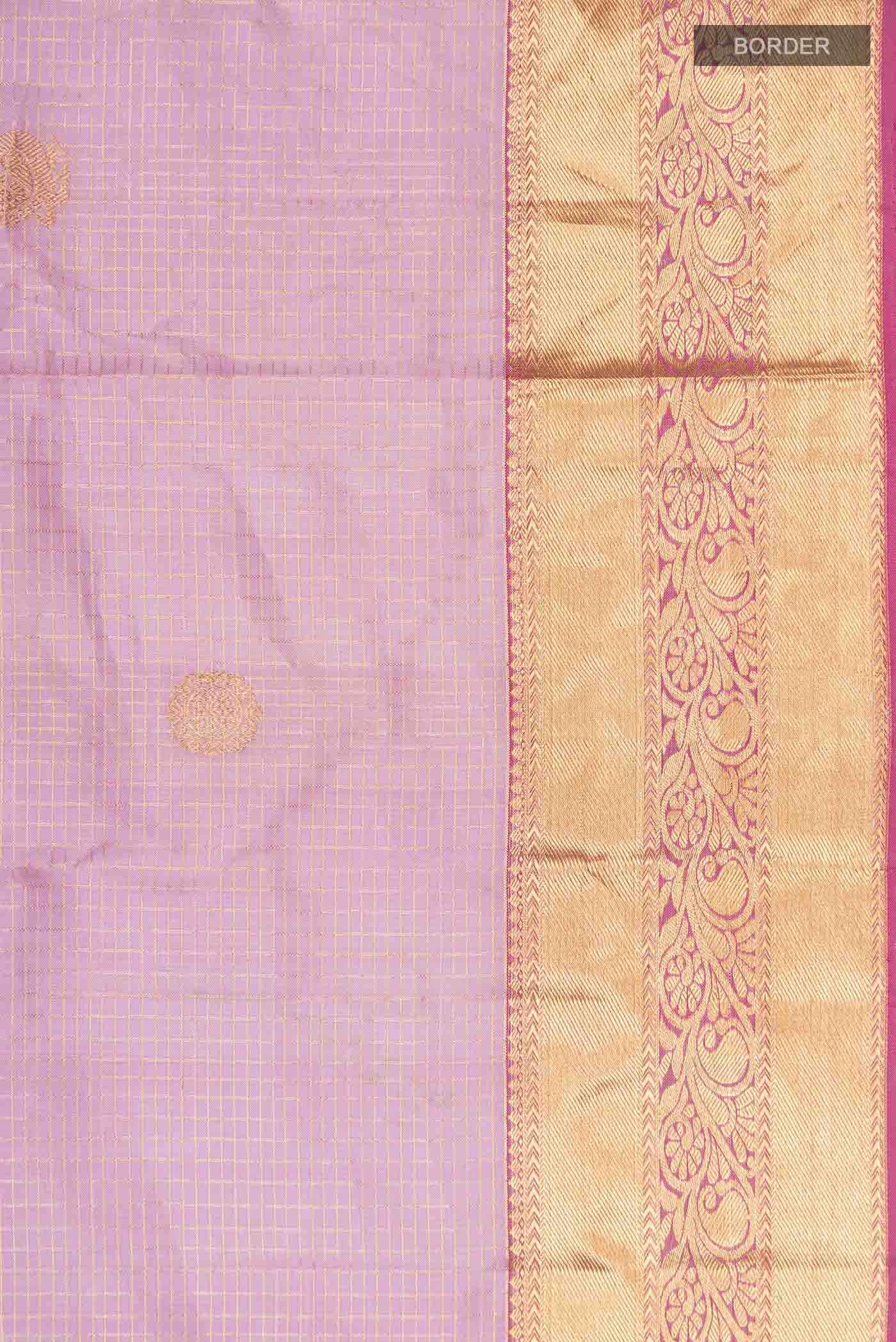 Lavender Kanchipuram Silk Saree
