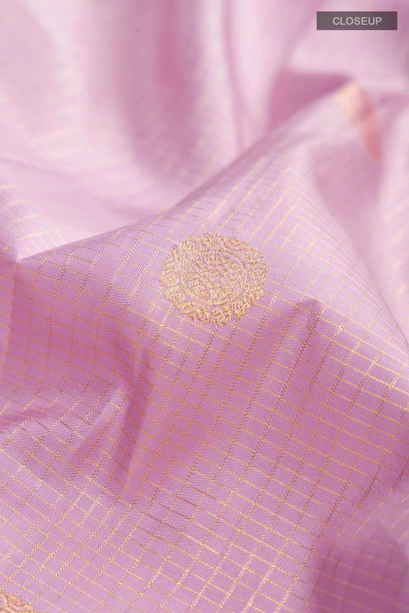 Lavender Kanchipuram Silk Saree