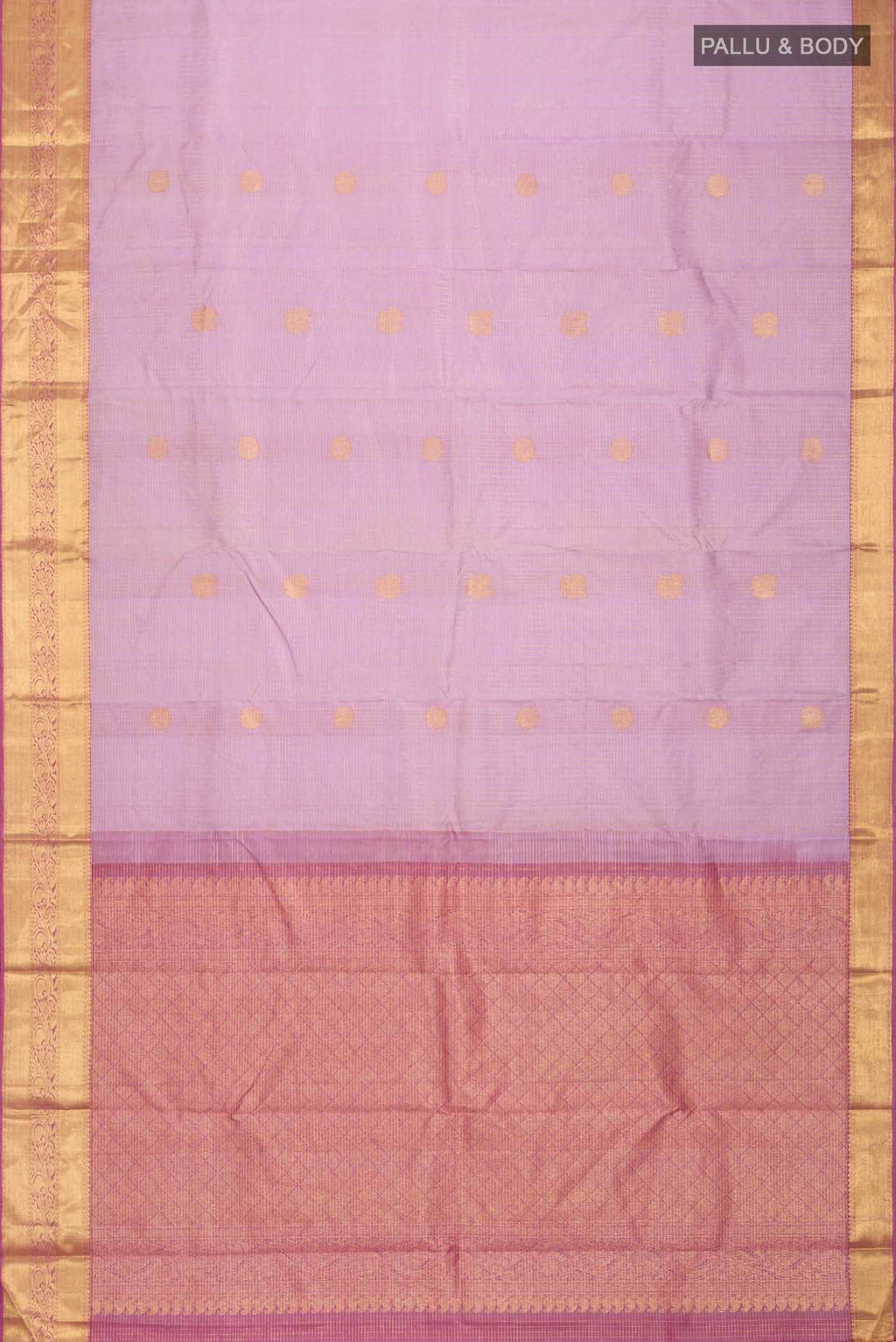 Lavender Kanchipuram Silk Saree