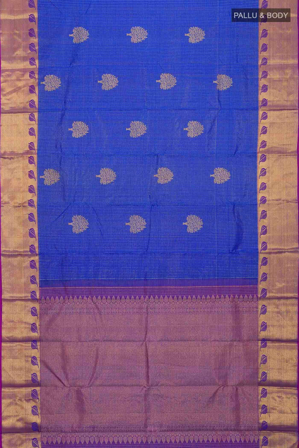 Blue Kanchipuram Tissue Silk Saree