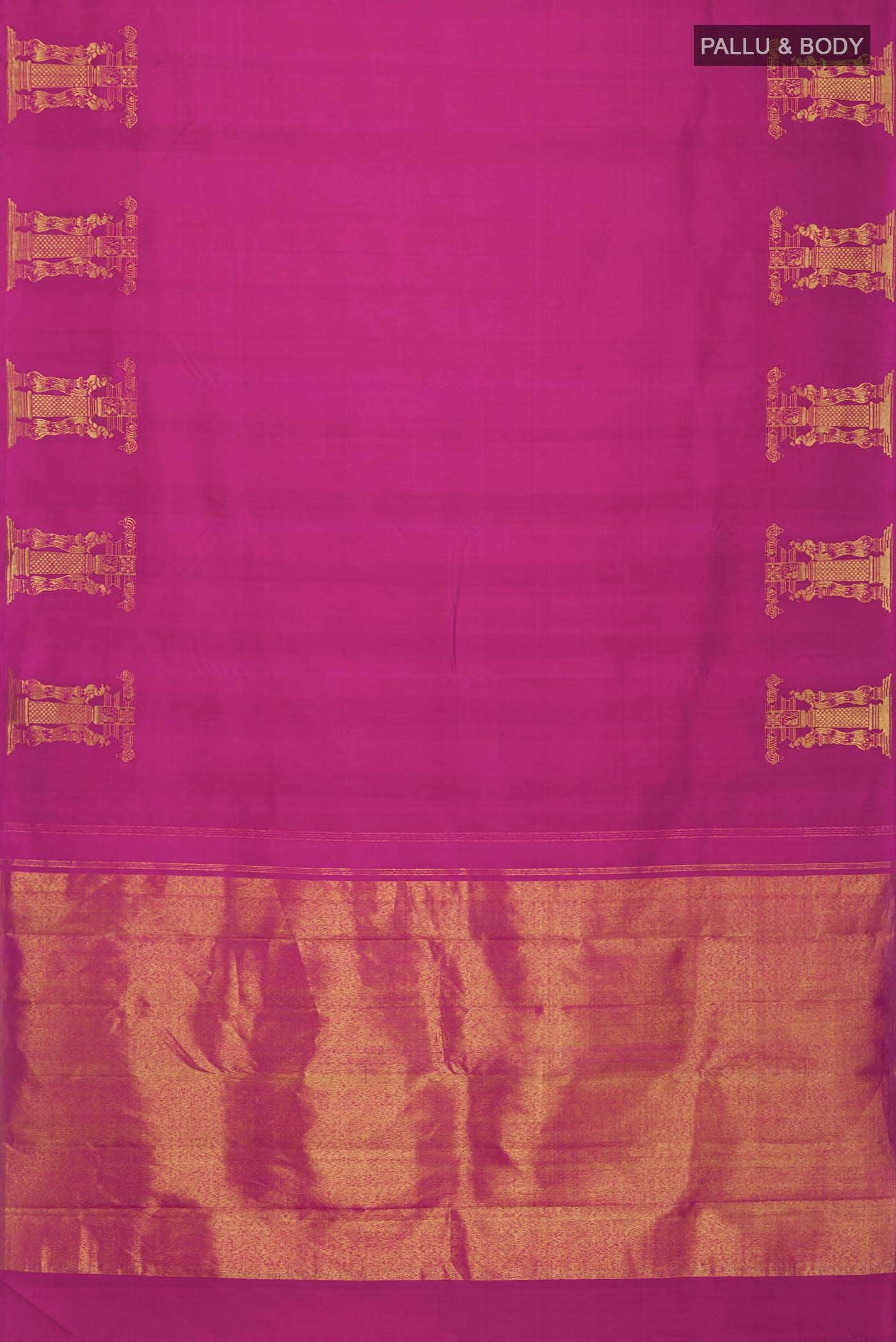 Pink Kanchipuram Silk Saree