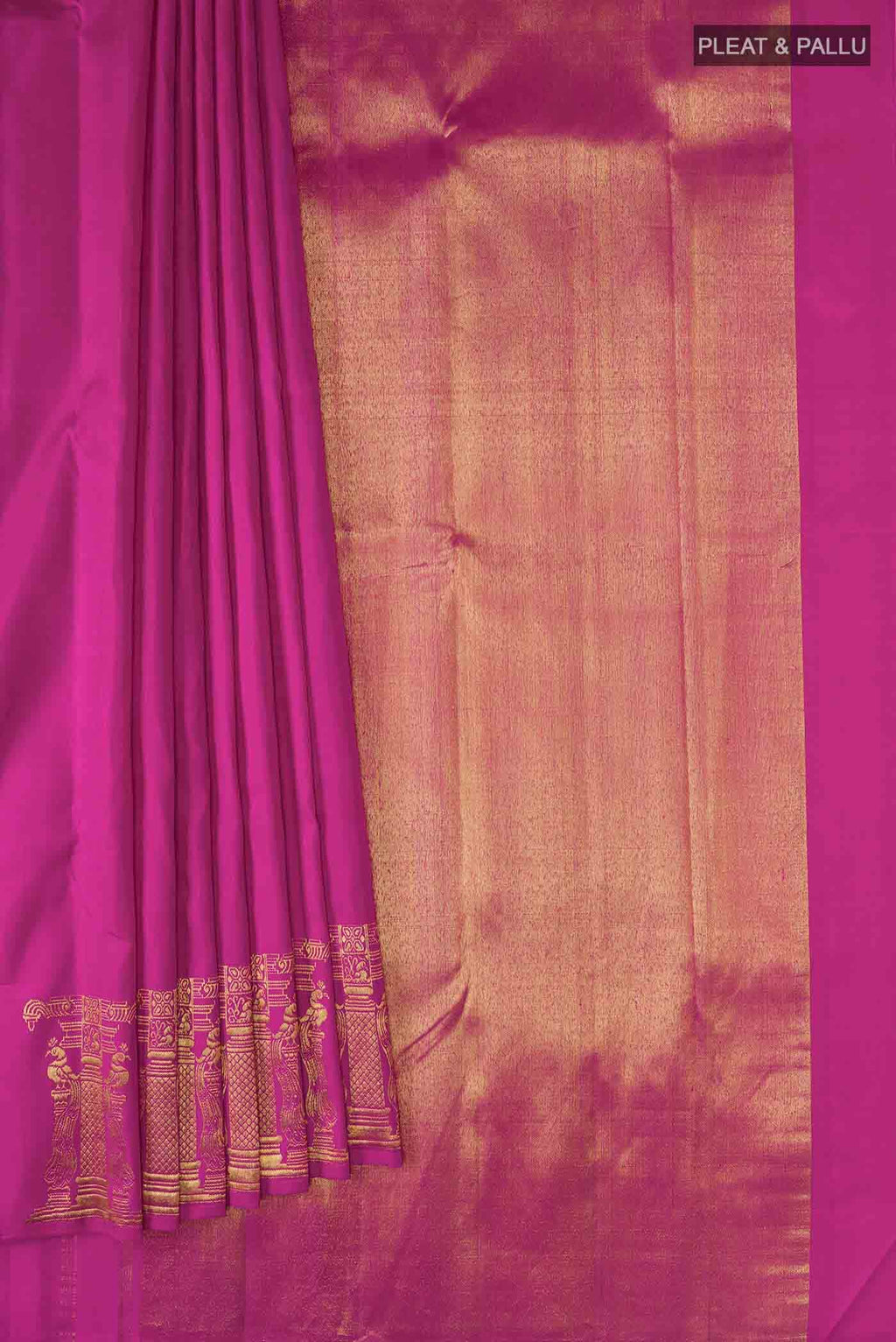 Pink Kanchipuram Silk Saree