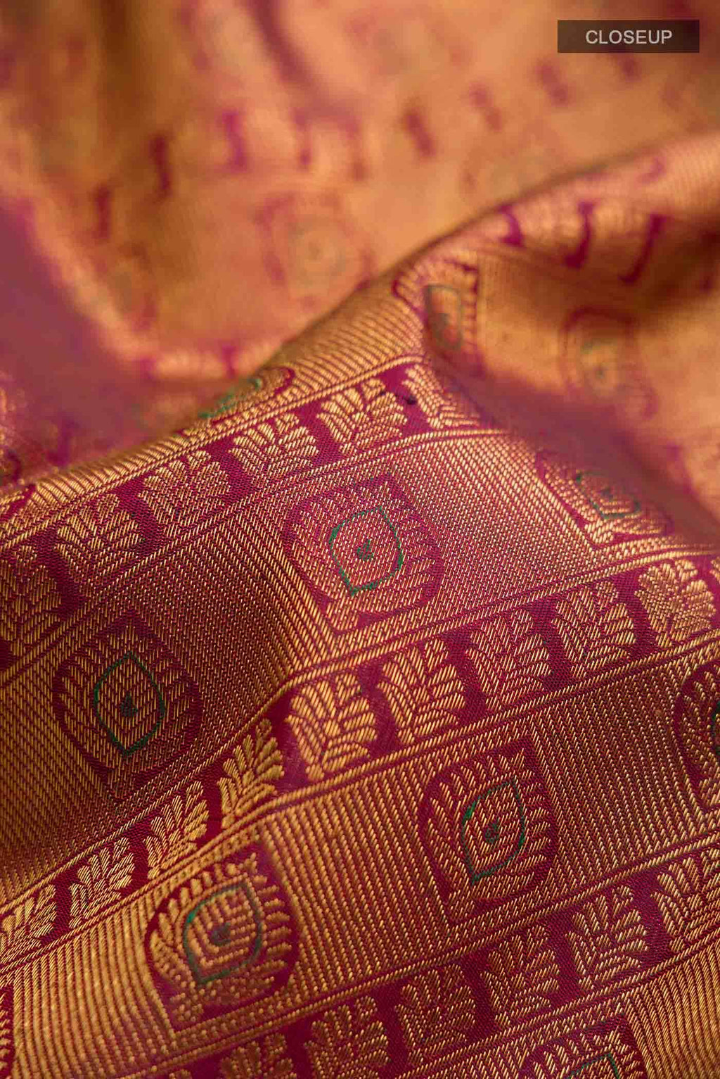 Pure Silk Pure Zari Maroon Kanchipuram Saree