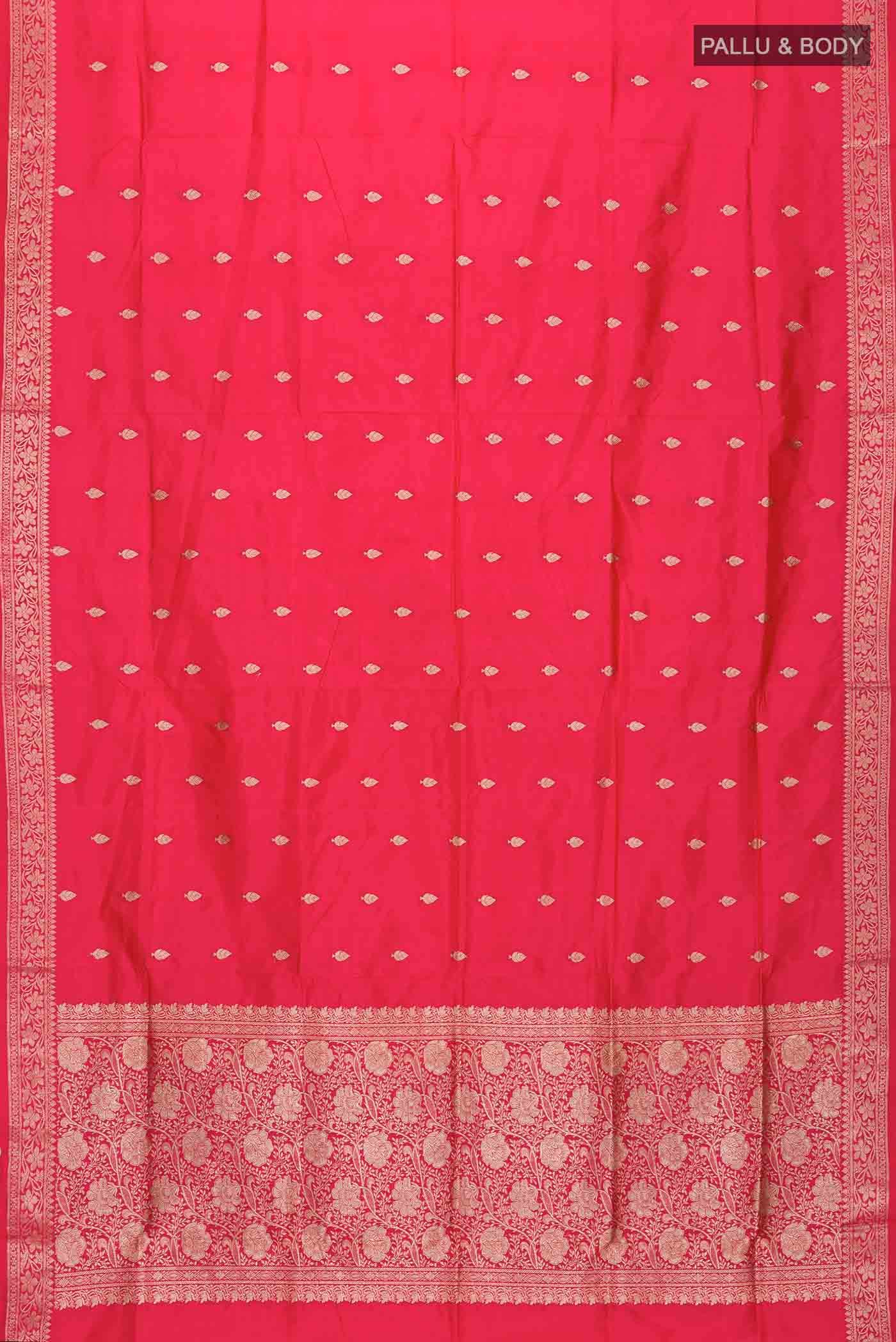 Pink Banarasi Katan Silk Saree