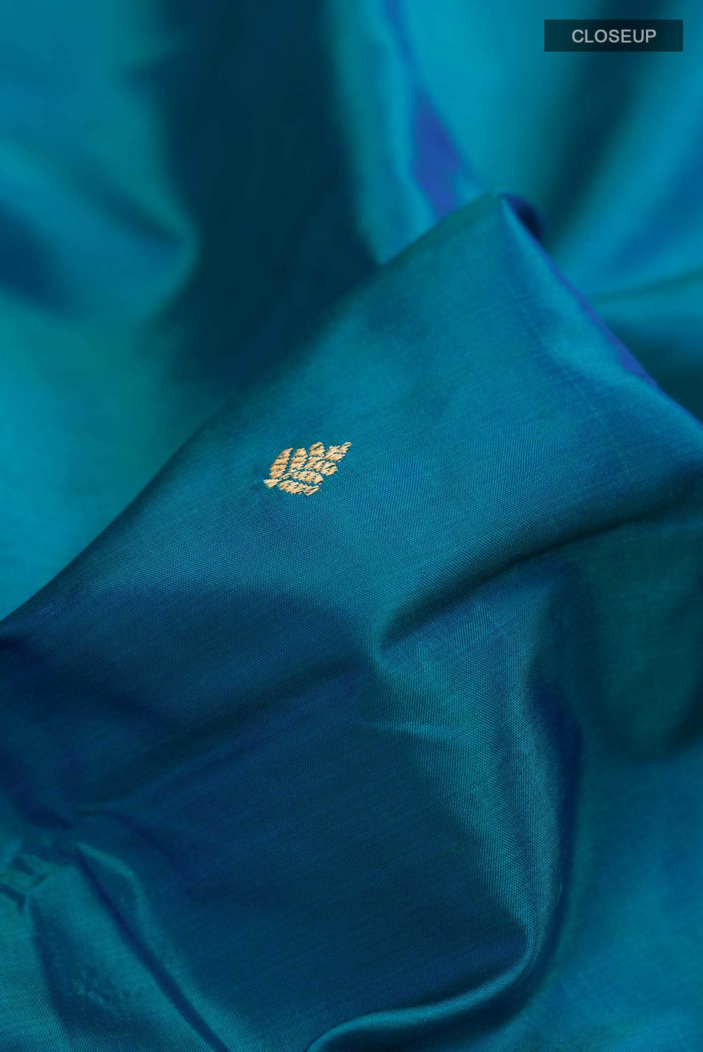 Blue Banarasi Katan Silk Saree