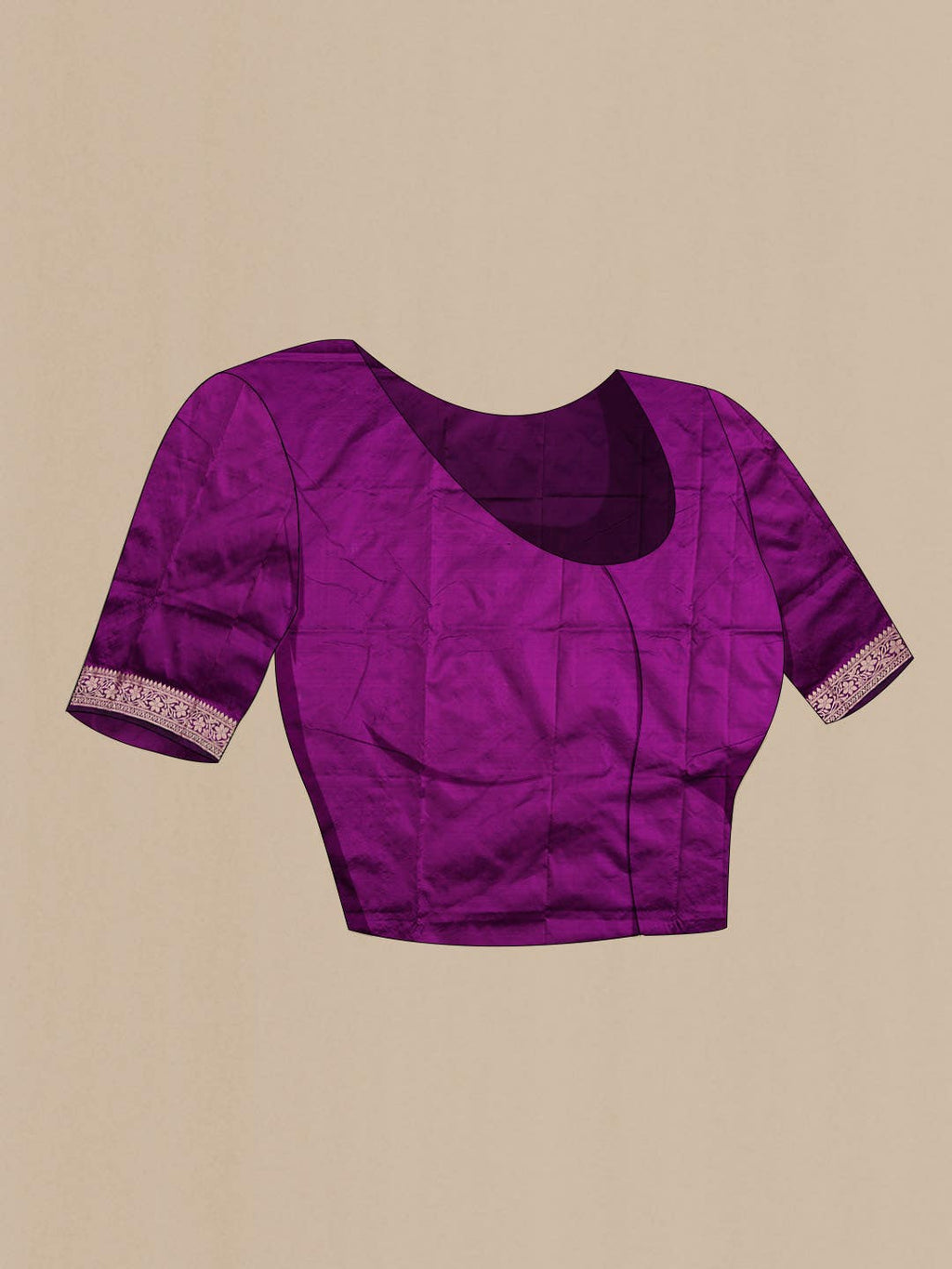Purple Banarasi Katan Silk Saree