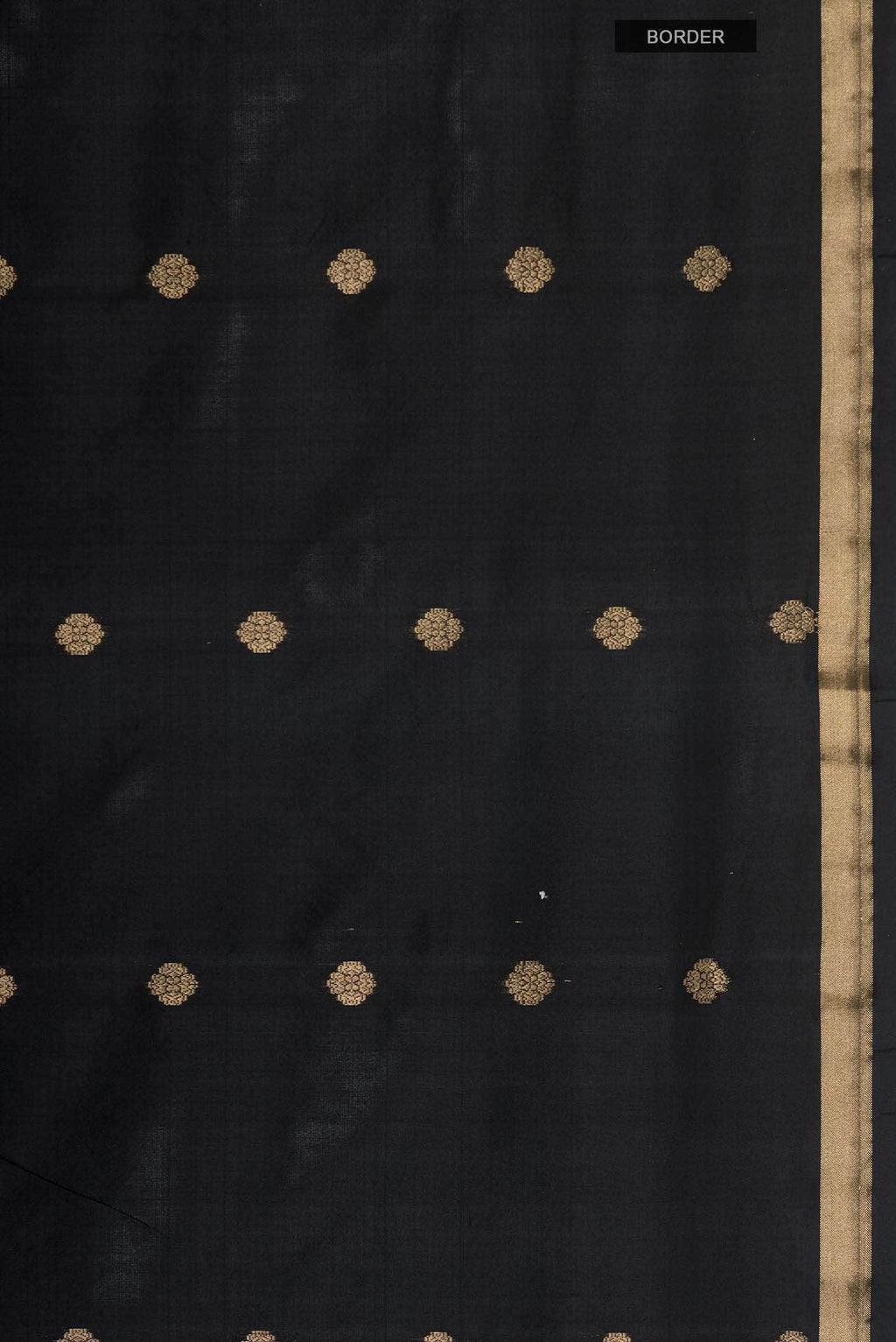 Black Banarasi Katan Silk Saree