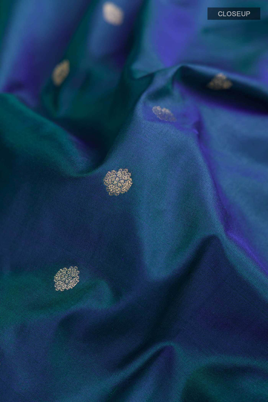 Blue Banarasi Katan Silk Saree